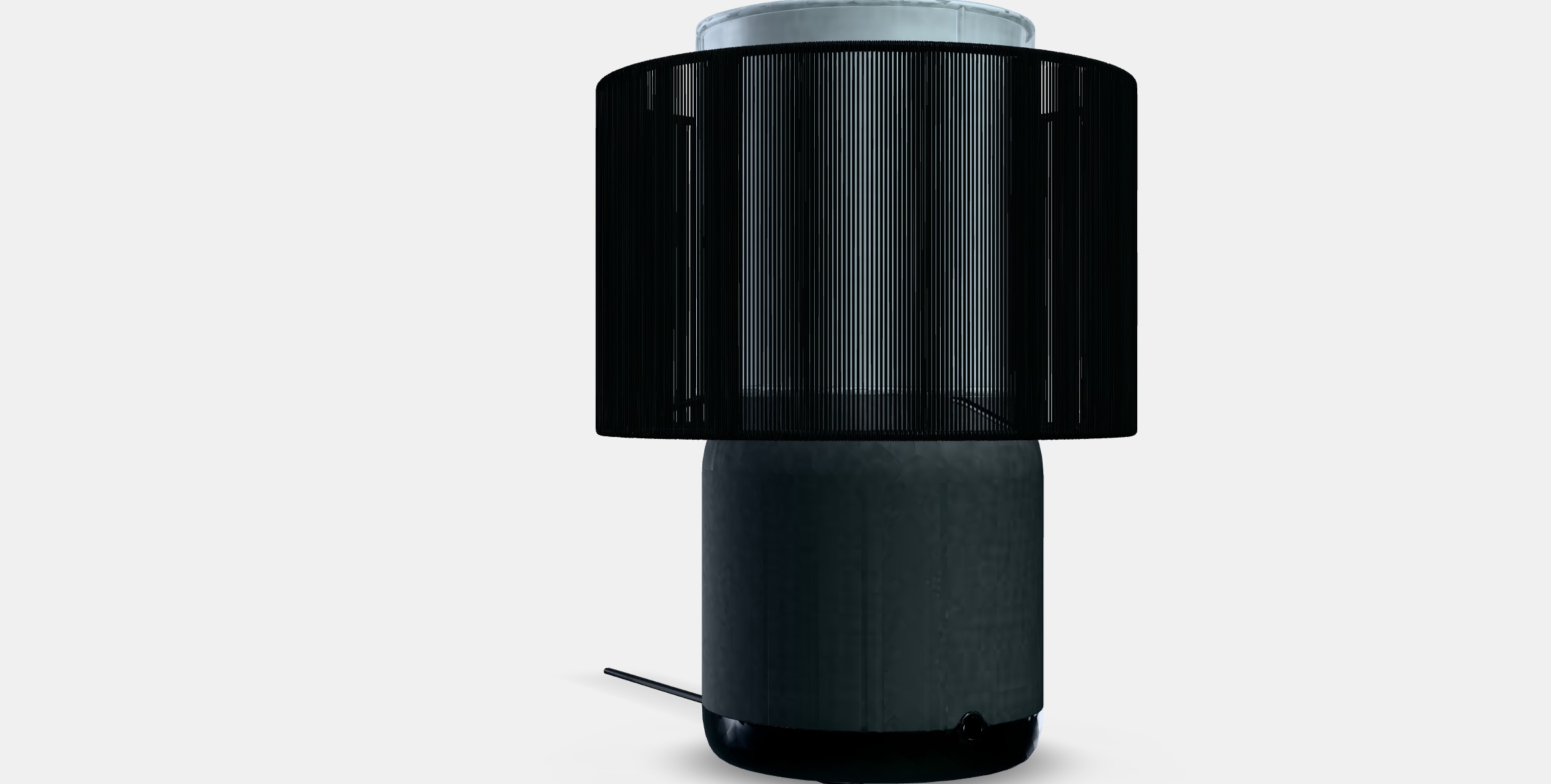 SYMFONISK Speaker lamp w Wi-Fi textile shade Low-poly 3D model_9