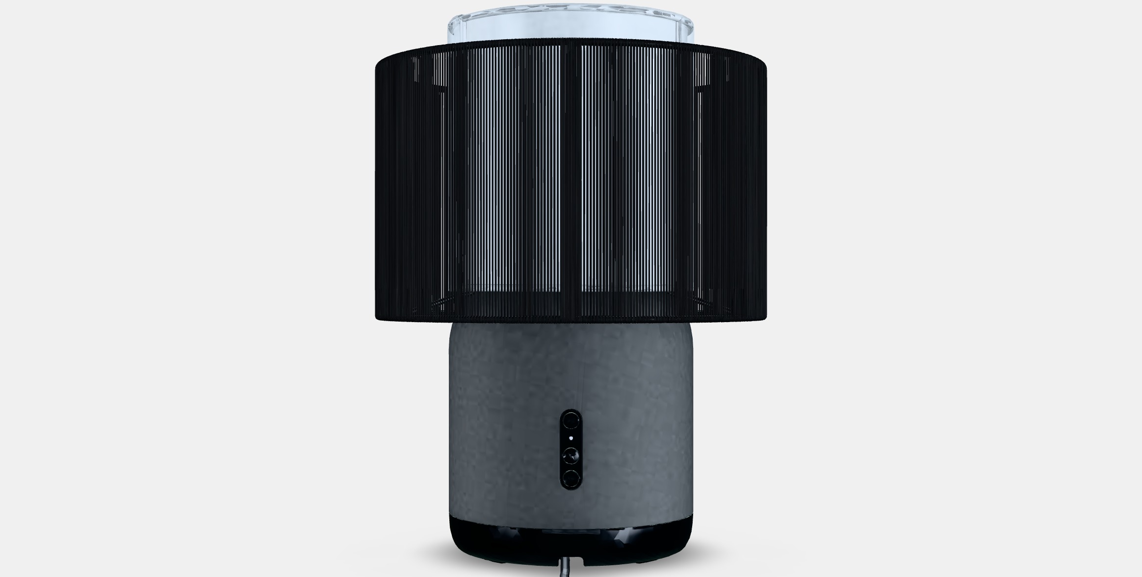 SYMFONISK Speaker lamp w Wi-Fi textile shade Low-poly 3D model_15