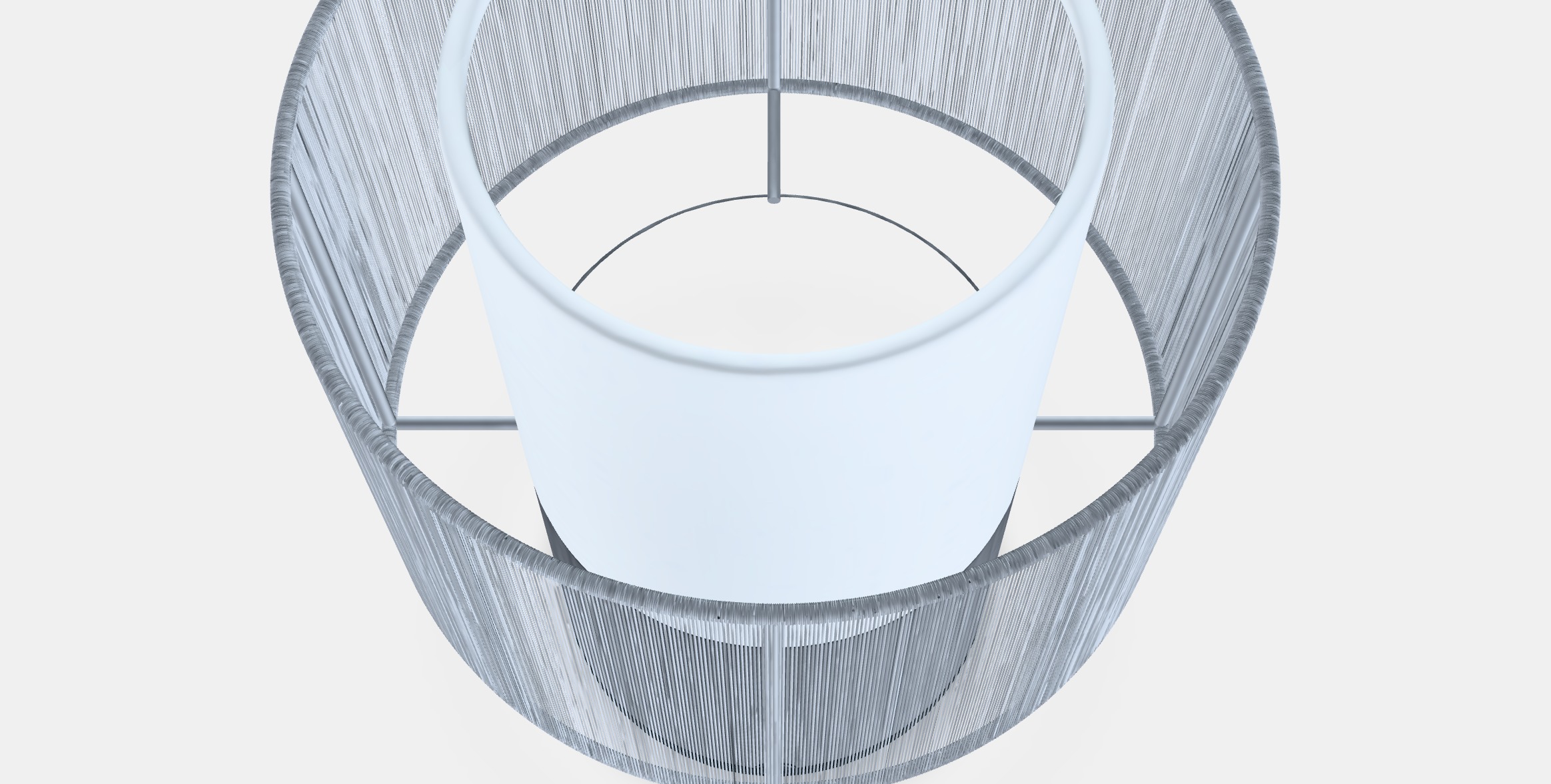 SYMFONISK Speaker lamp w Wi-Fi textile shade 1 Low-poly 3D model_2