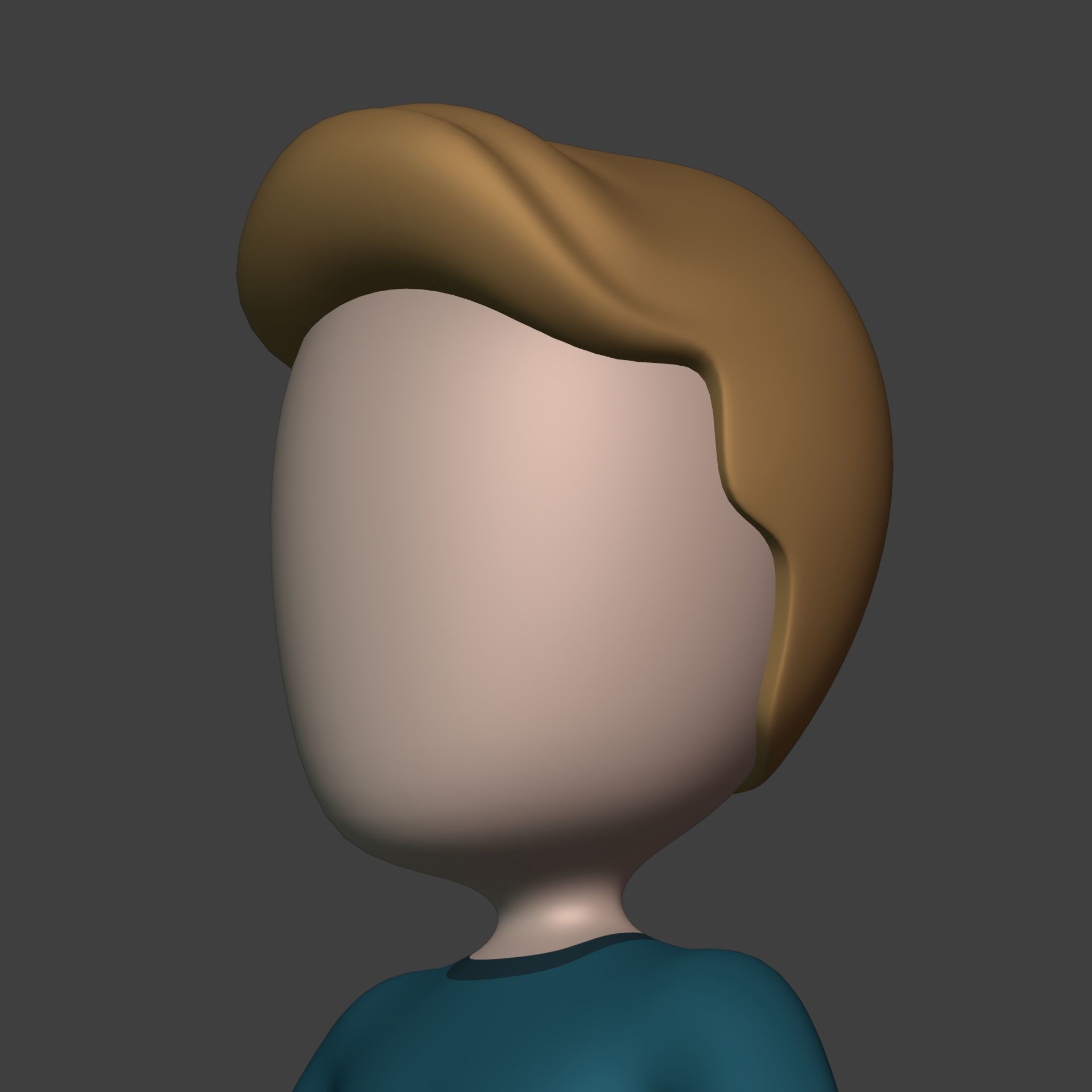 Cartoon Character Man - Boy - Stickman - Athlete - Fitness Coach Low-poly 3D model_10