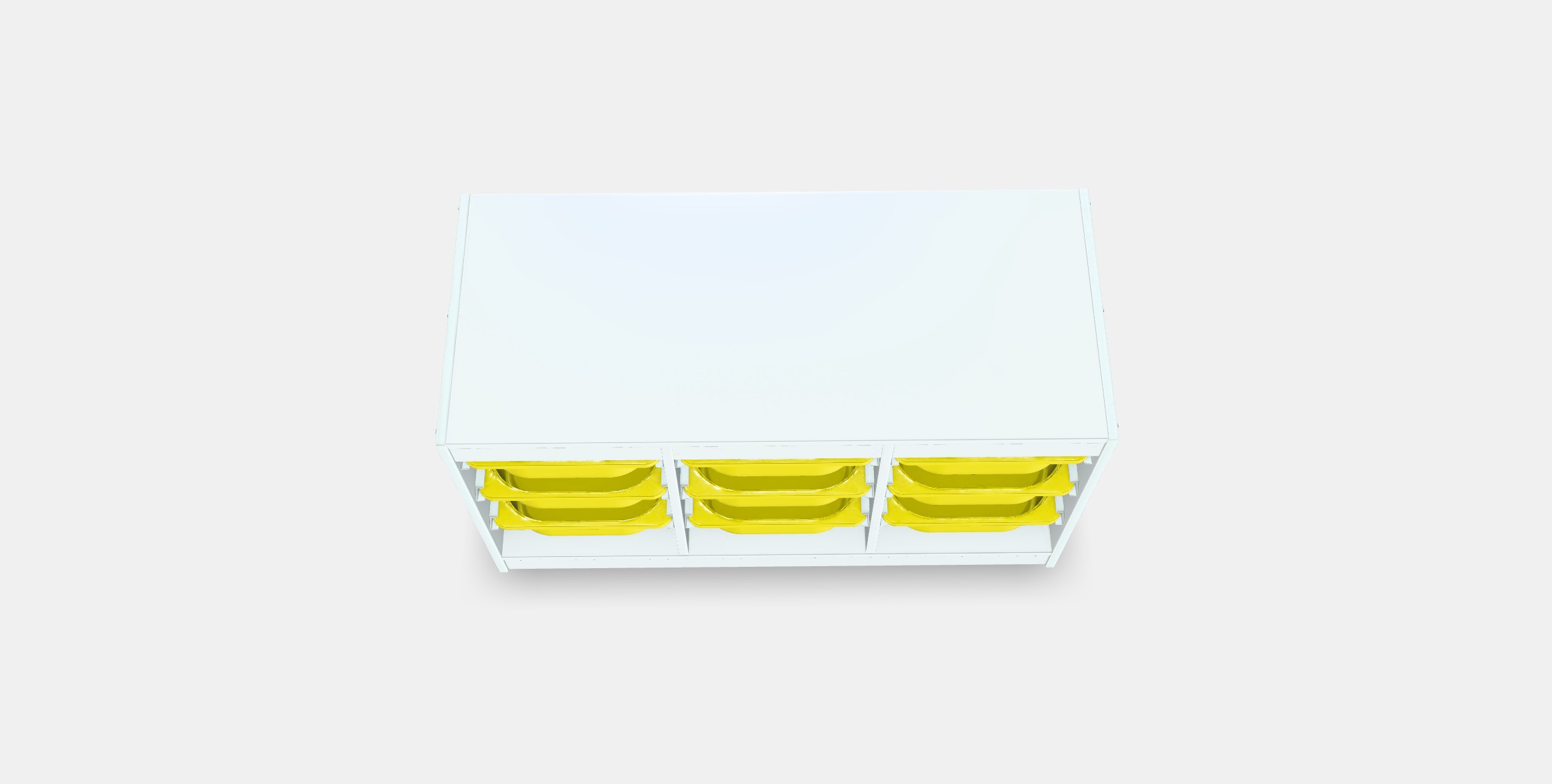 TROFAST Storage combination with boxes 43 Low-poly 3D model_4