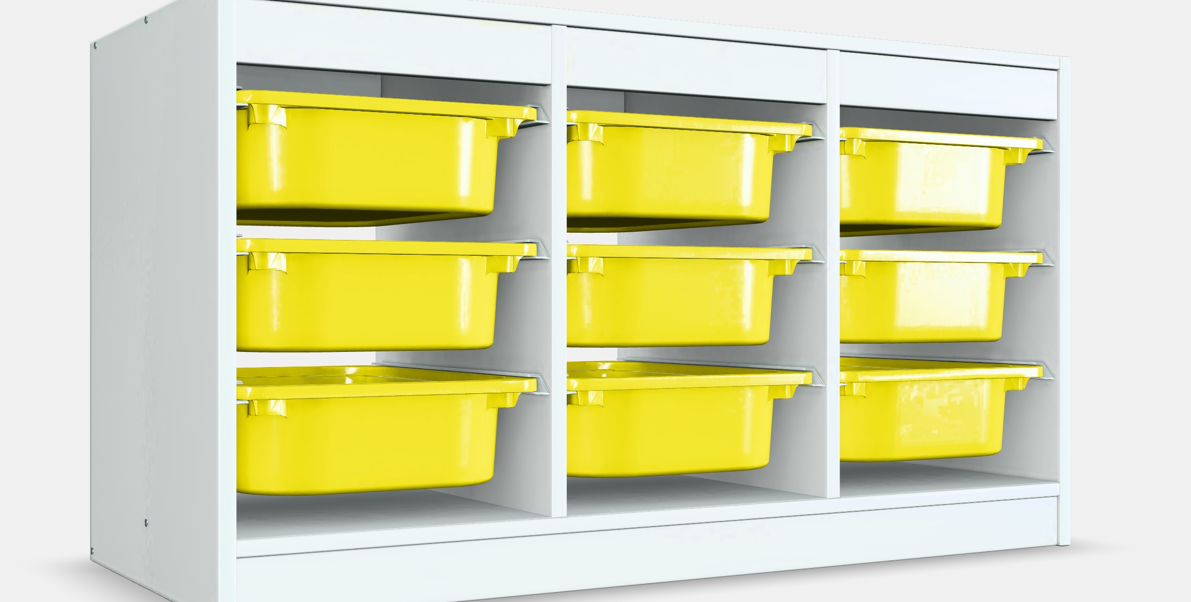 TROFAST Storage combination with boxes 43 Low-poly 3D model_3