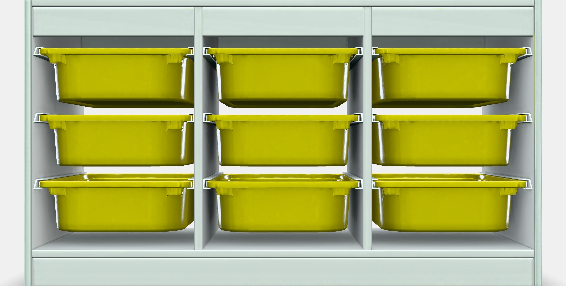 TROFAST Storage combination with boxes 43 Low-poly 3D model_12