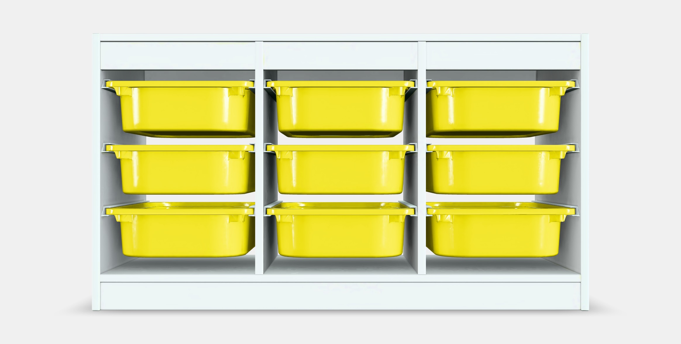 TROFAST Storage combination with boxes 43 Low-poly 3D model_16