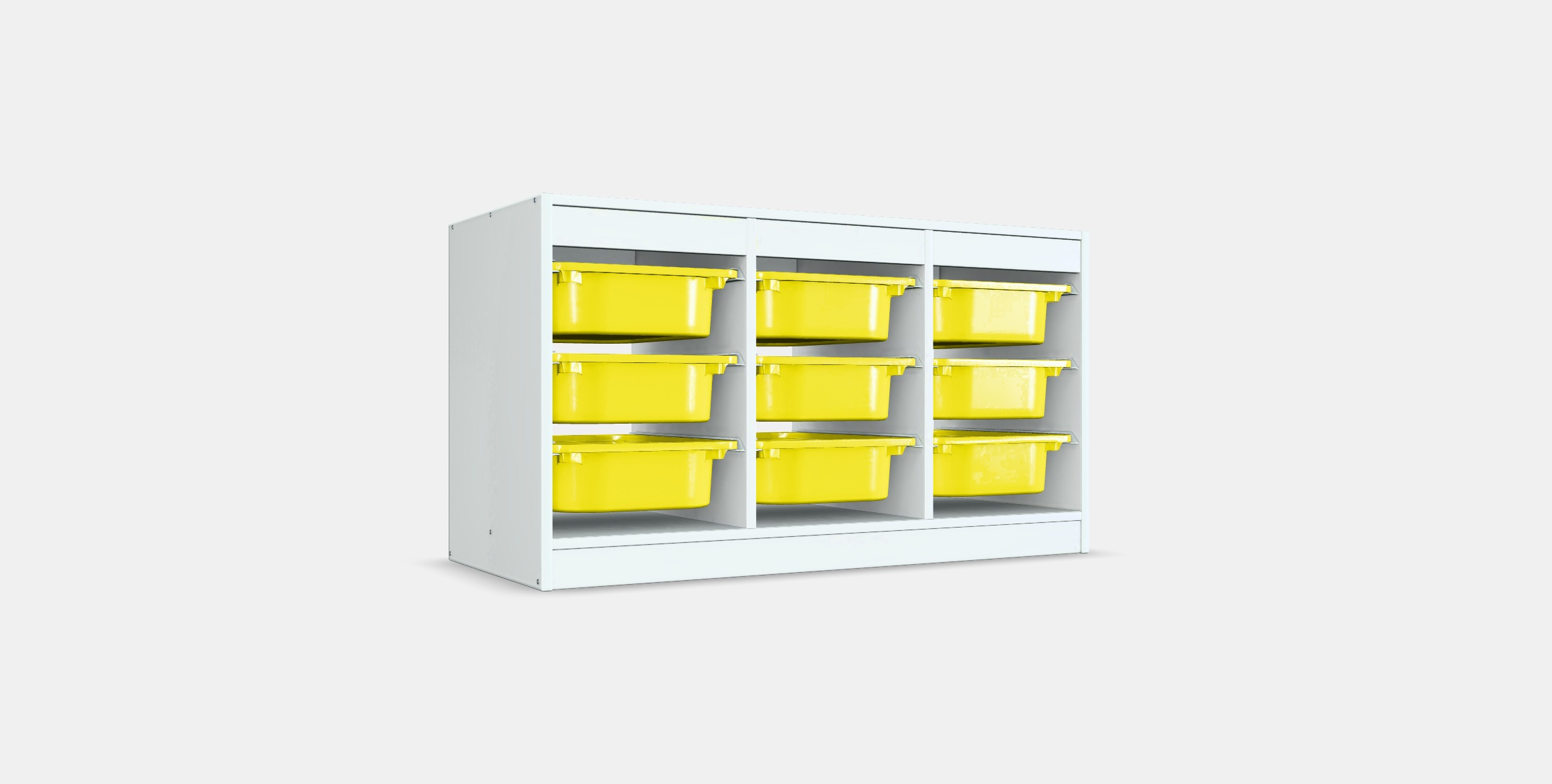 TROFAST Storage combination with boxes 43 Low-poly 3D model_17