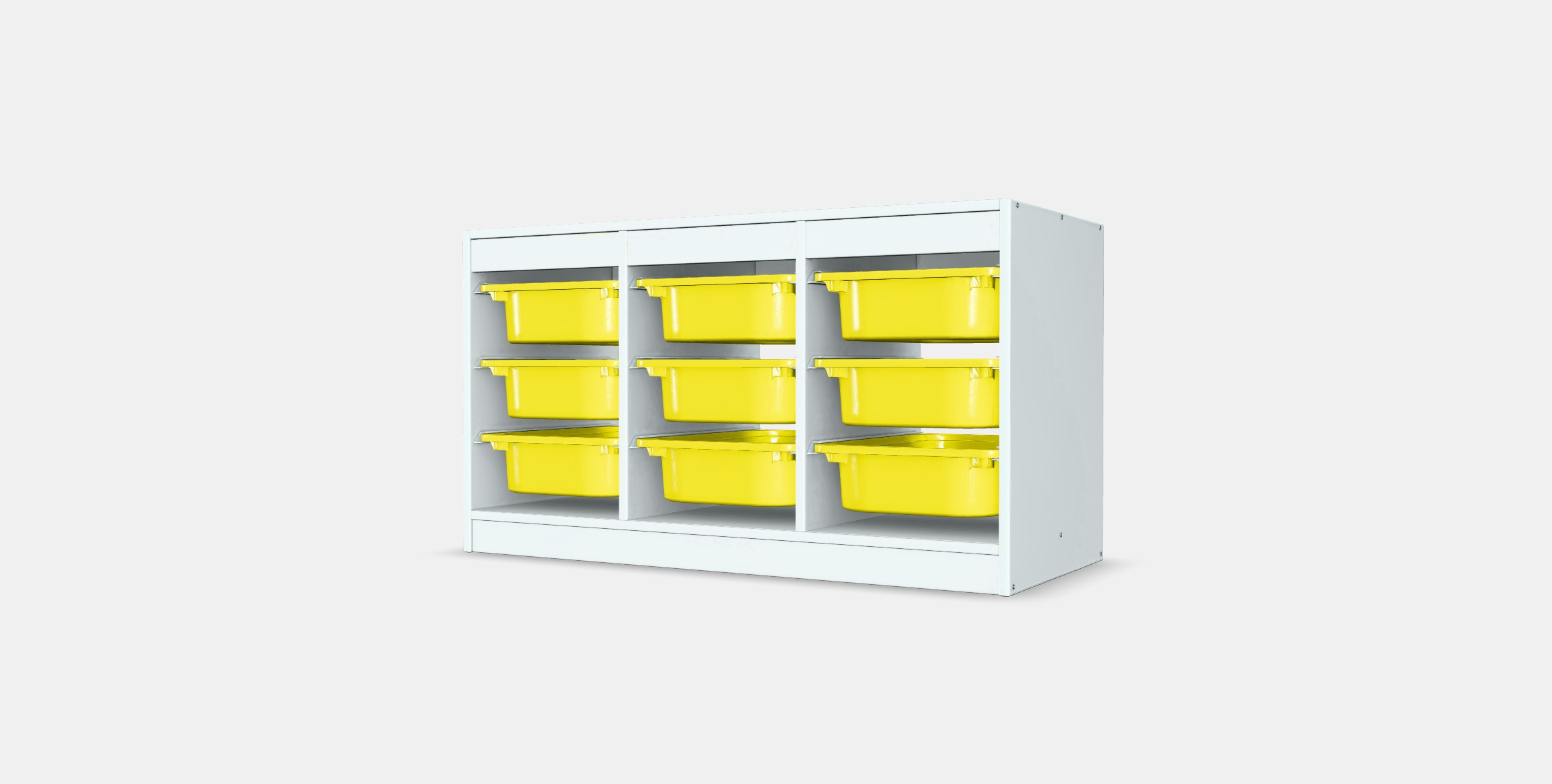 TROFAST Storage combination with boxes 43 Low-poly 3D model_6