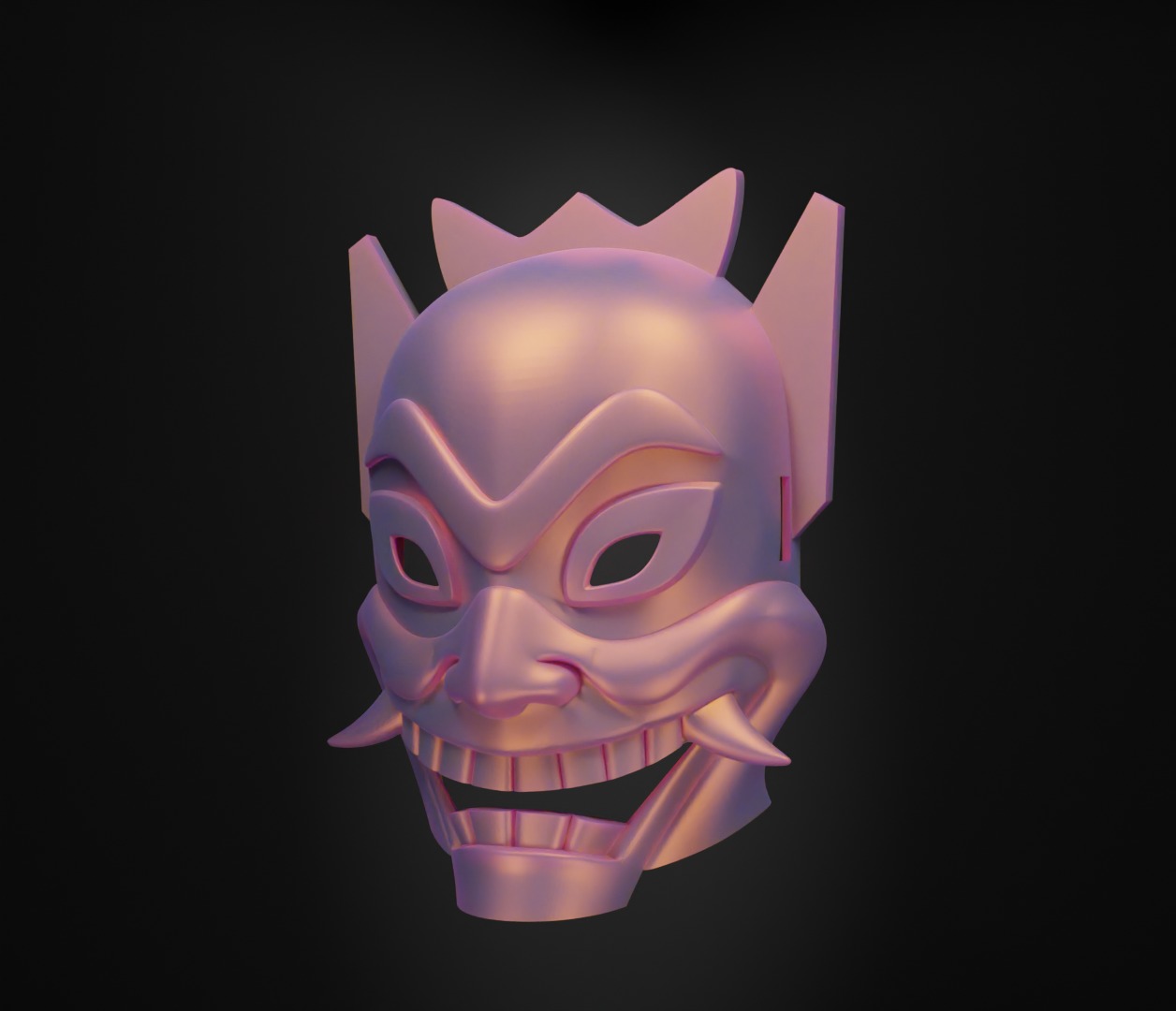 Blue Spirit Face Mask Spawn Prom Helloween Face Mask 3D print model_41