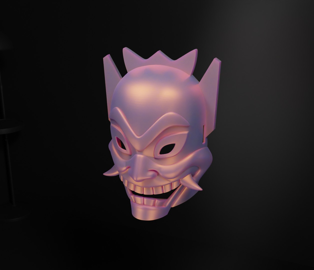 Blue Spirit Face Mask Spawn Prom Helloween Face Mask 3D print model_45