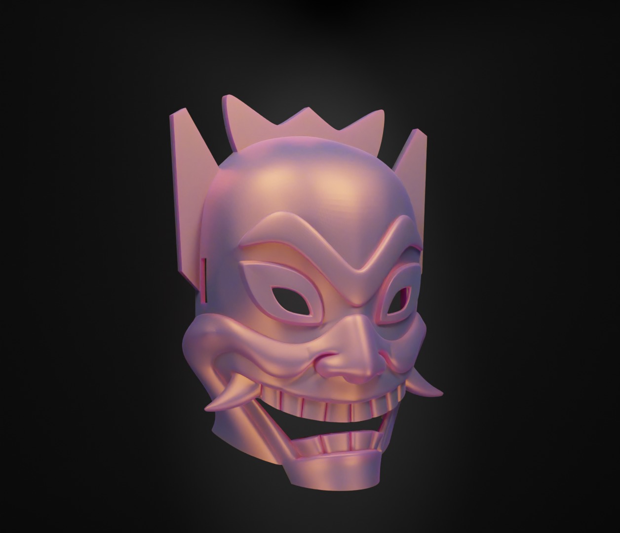 Blue Spirit Face Mask Spawn Prom Helloween Face Mask 3D print model_21