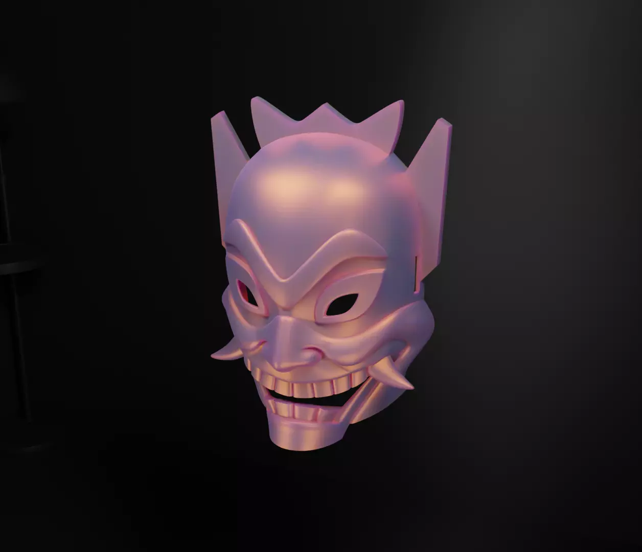 Blue Spirit Face Mask Spawn Prom Helloween Face Mask 3D print model_0