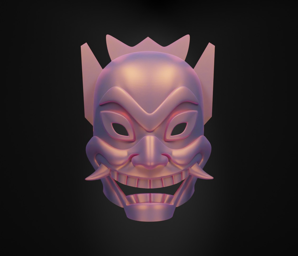 Blue Spirit Face Mask Spawn Prom Helloween Face Mask 3D print model_52