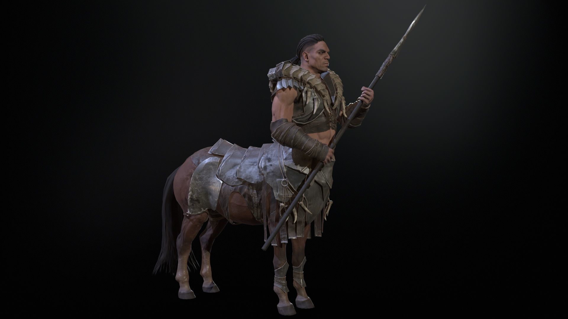 Centaur  Low-poly 3D model_21