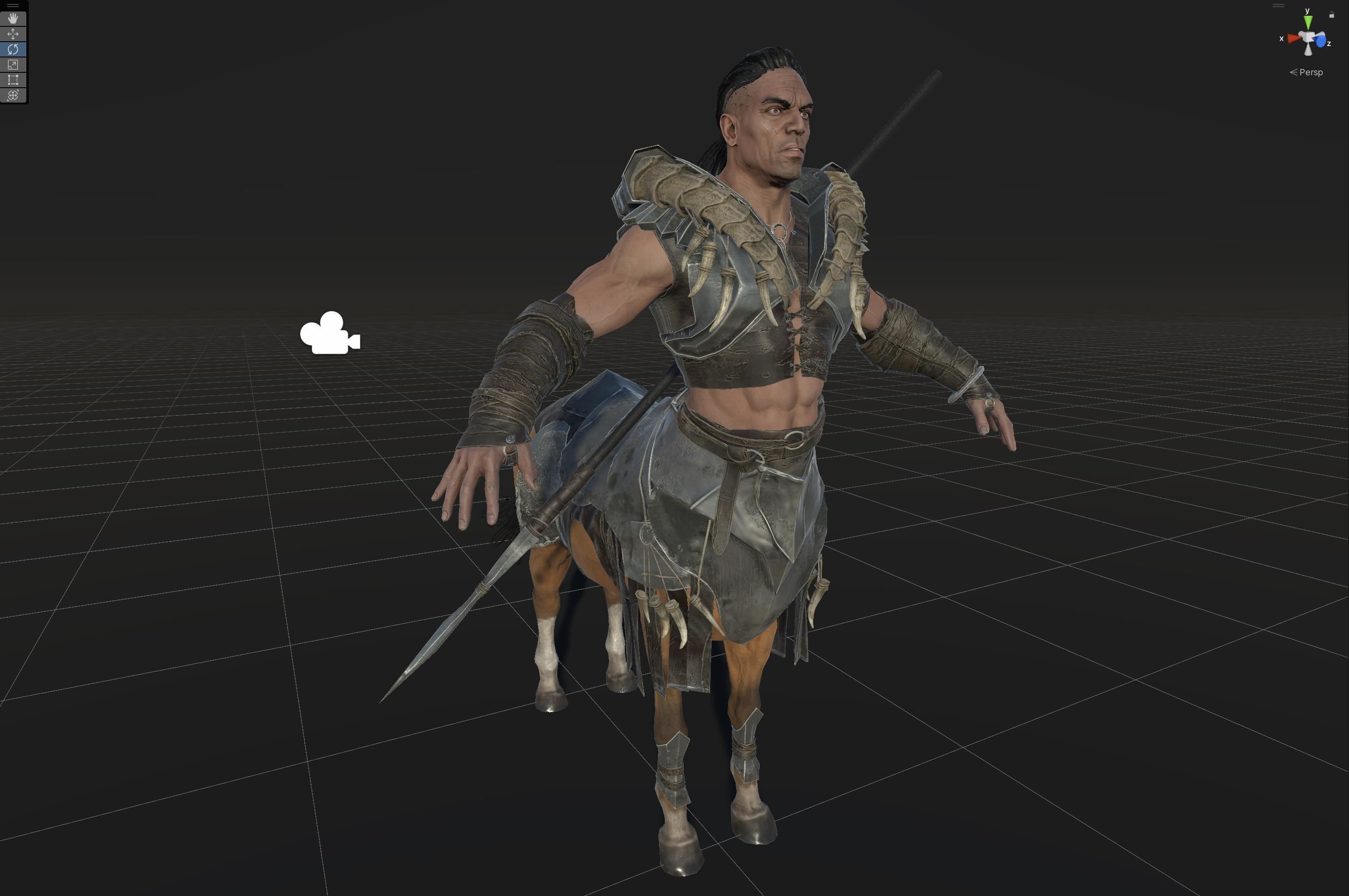 Centaur  Low-poly 3D model_39