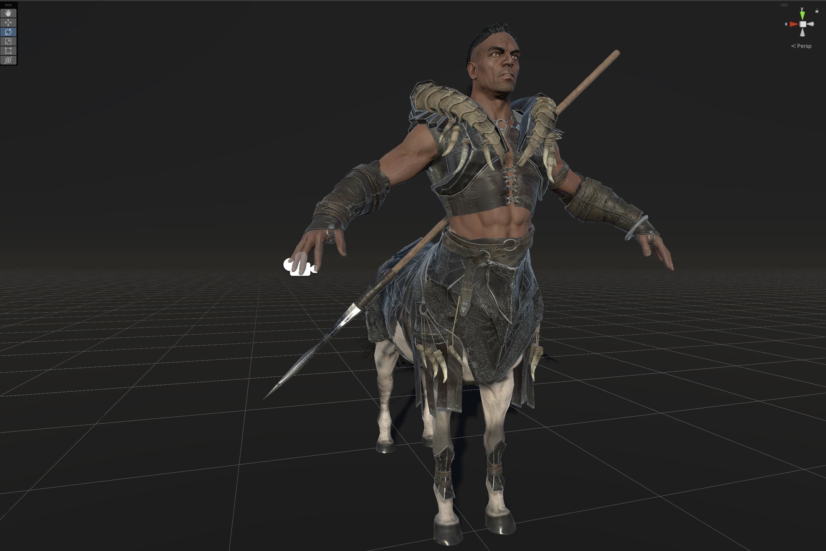 Centaur  Low-poly 3D model_38