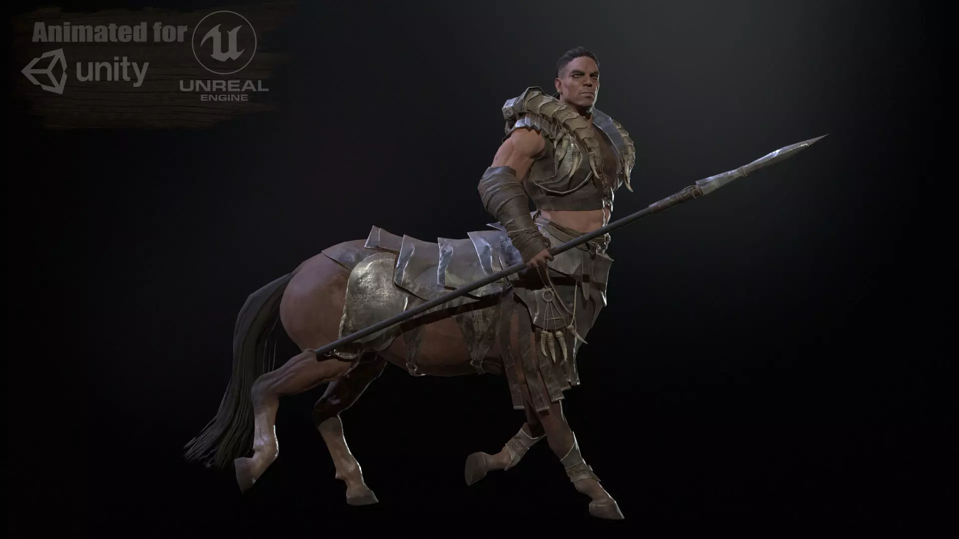 Centaur  Low-poly 3D model_0