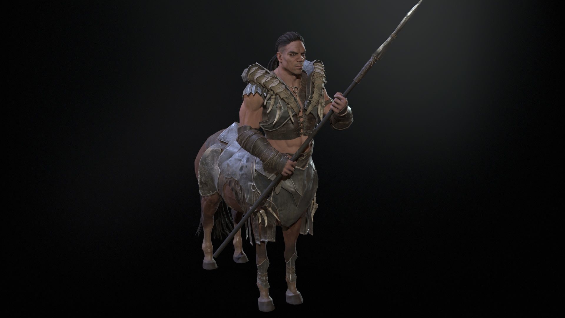 Centaur  Low-poly 3D model_20