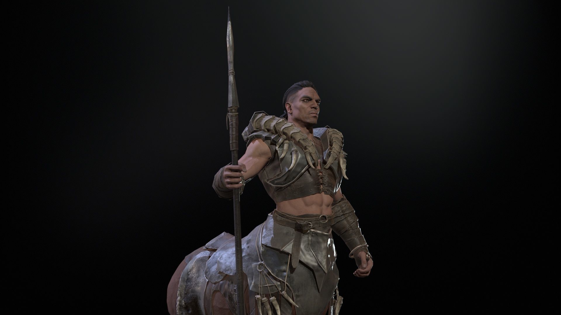 Centaur  Low-poly 3D model_19