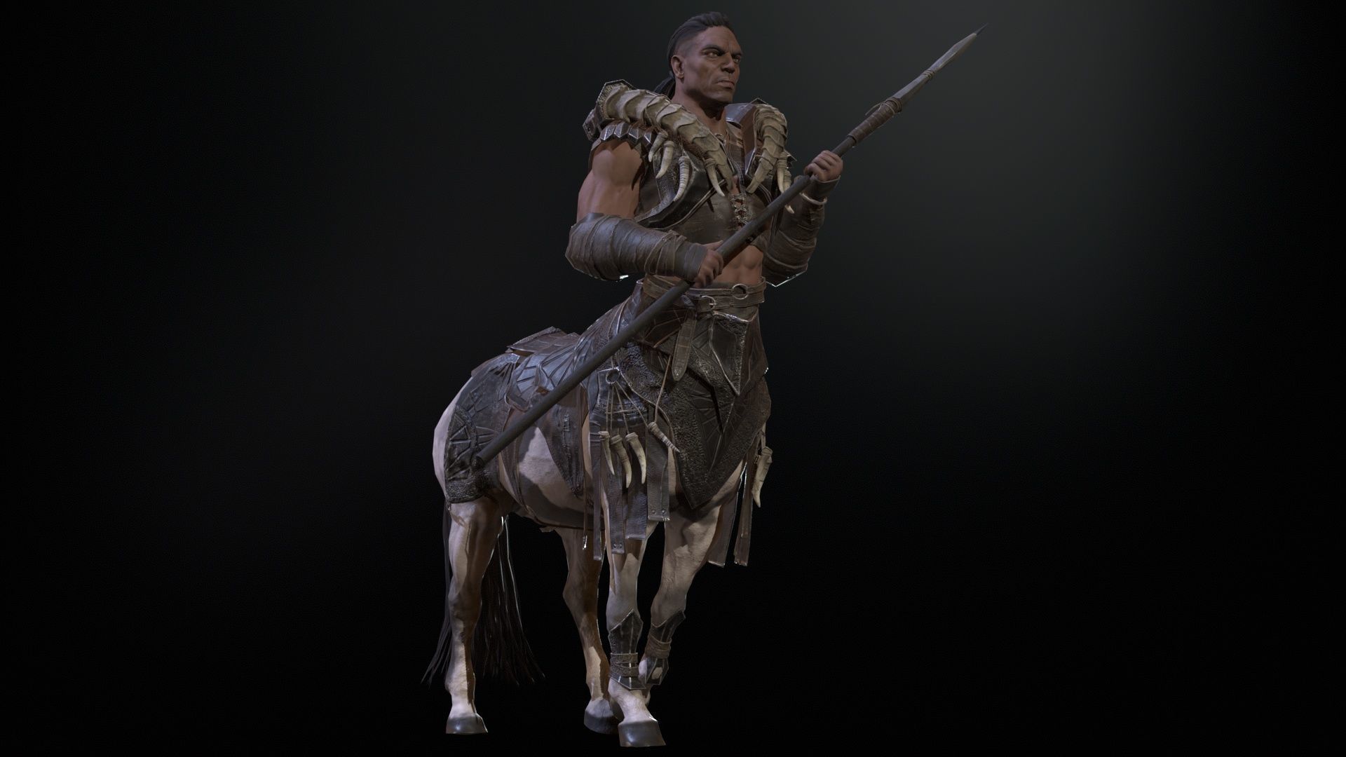 Centaur  Low-poly 3D model_25