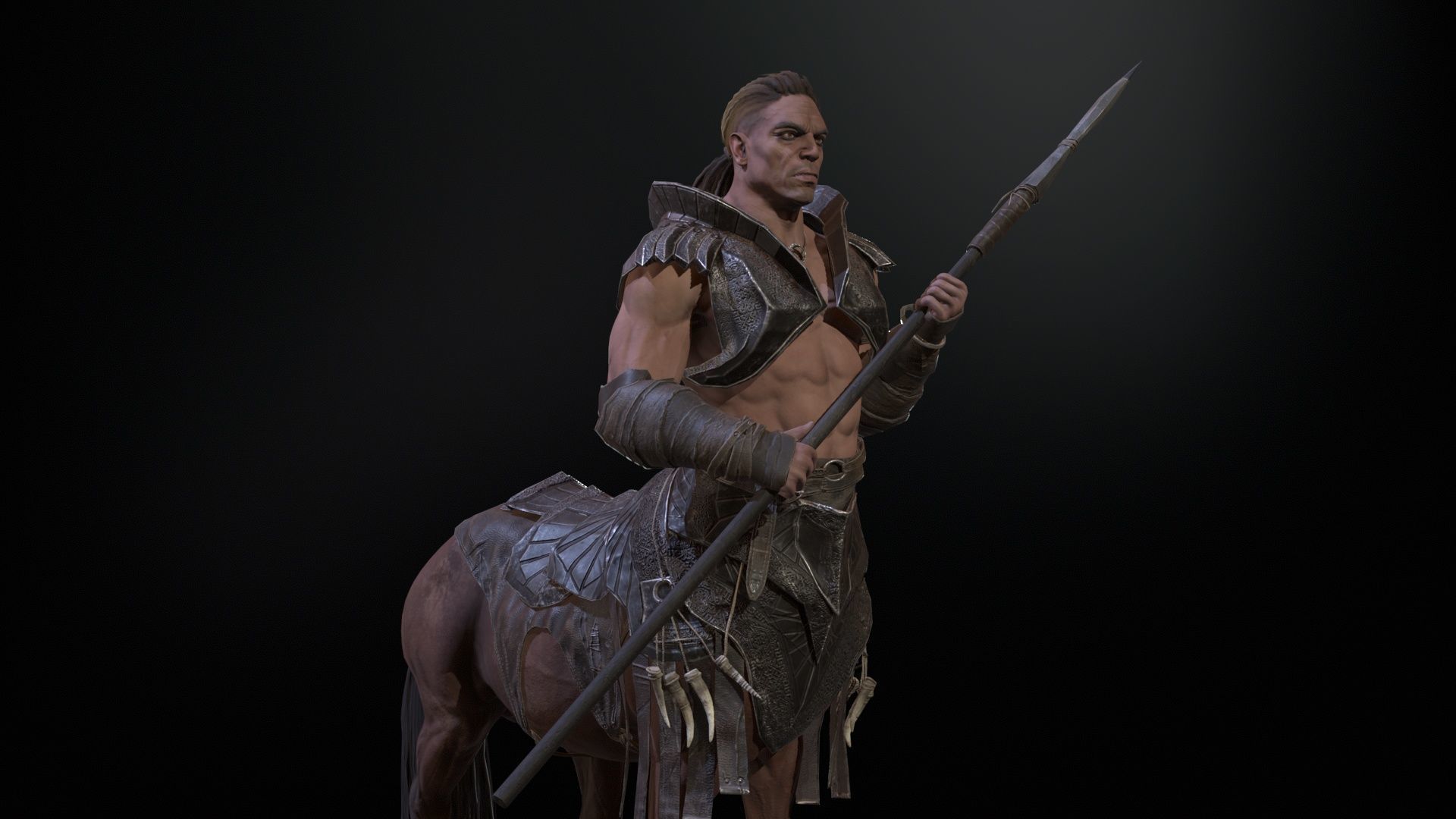 Centaur  Low-poly 3D model_30