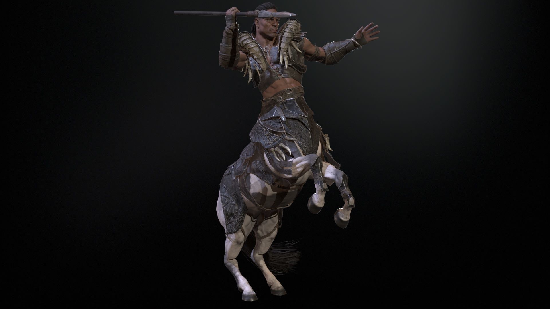 Centaur  Low-poly 3D model_26