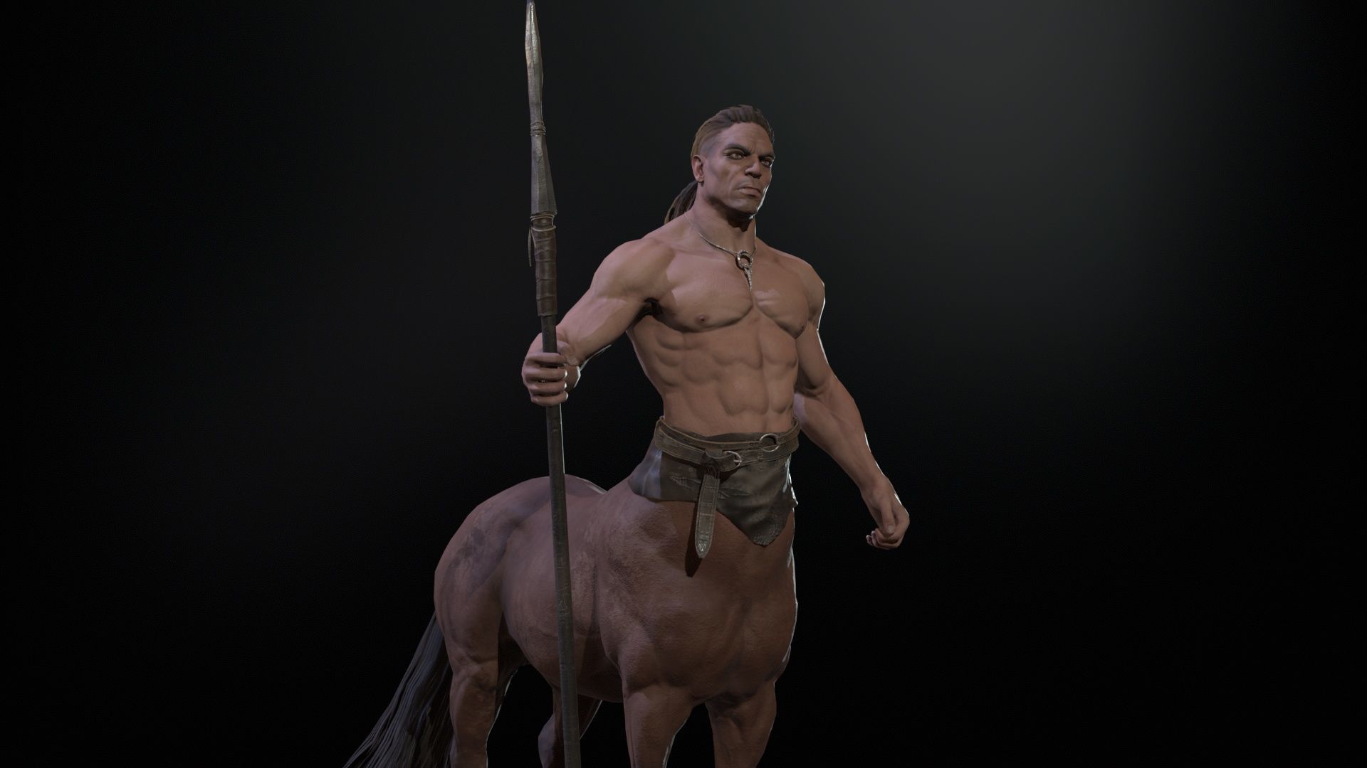 Centaur  Low-poly 3D model_28