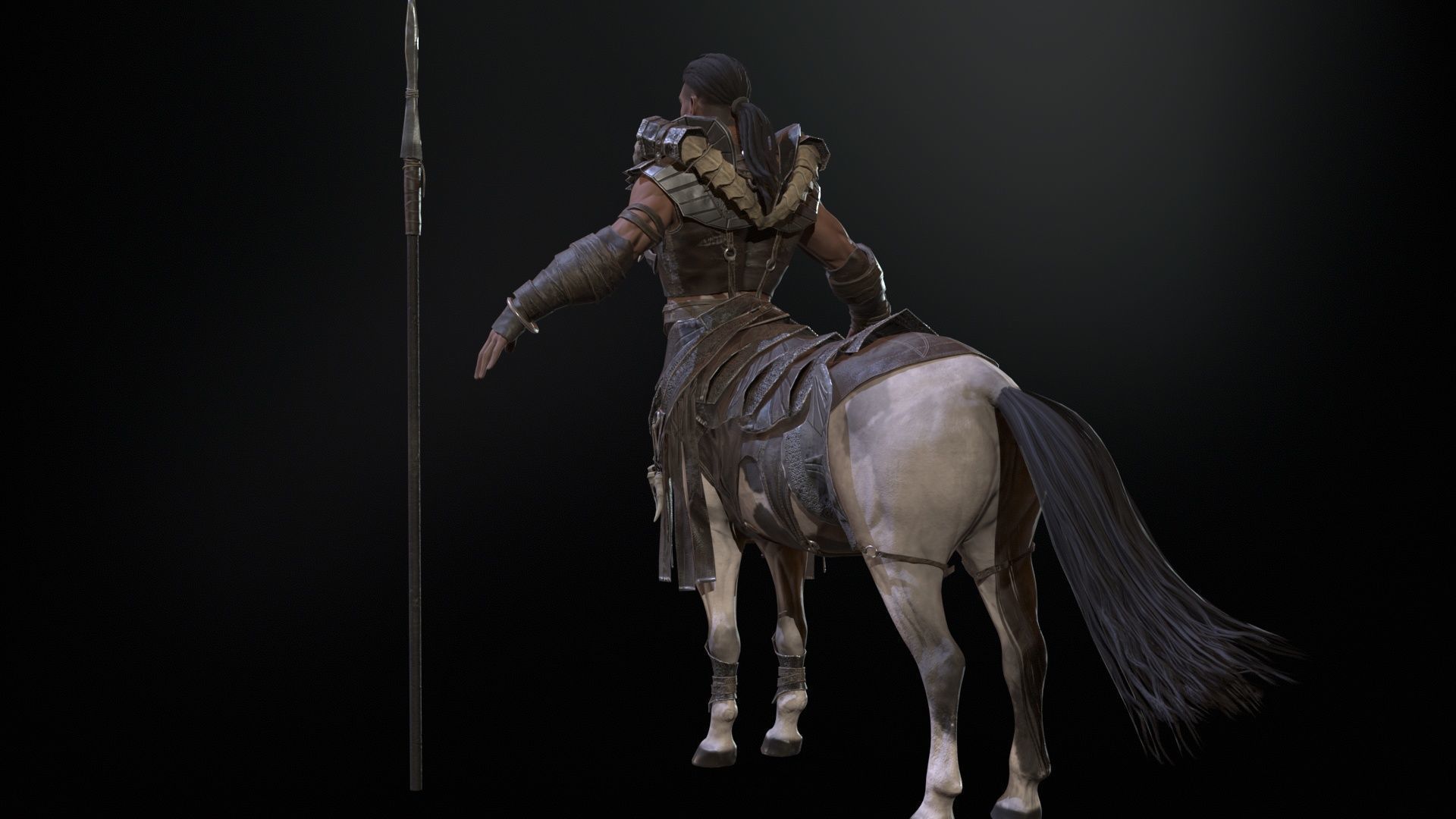 Centaur  Low-poly 3D model_9