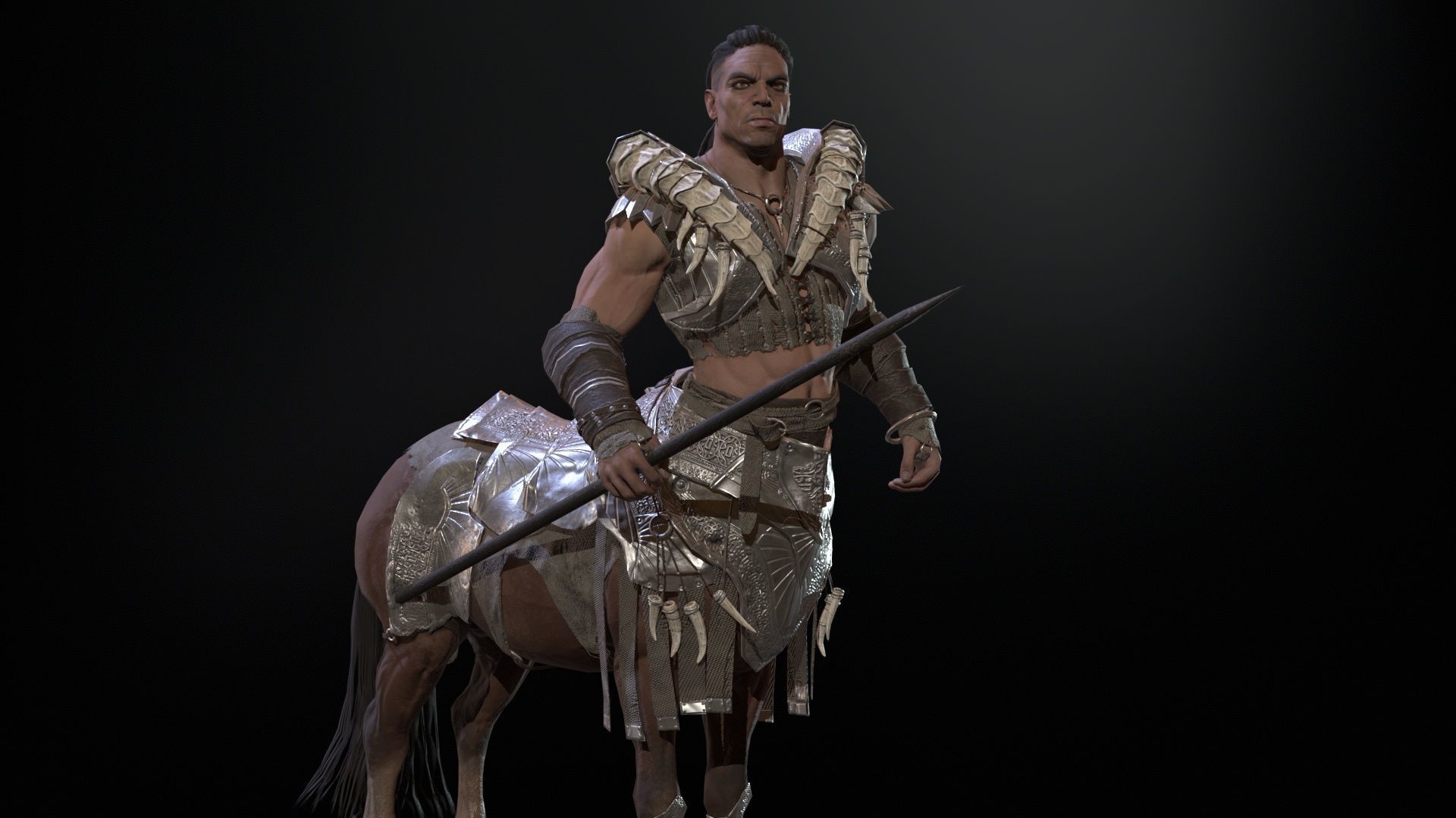 Centaur  Low-poly 3D model_18