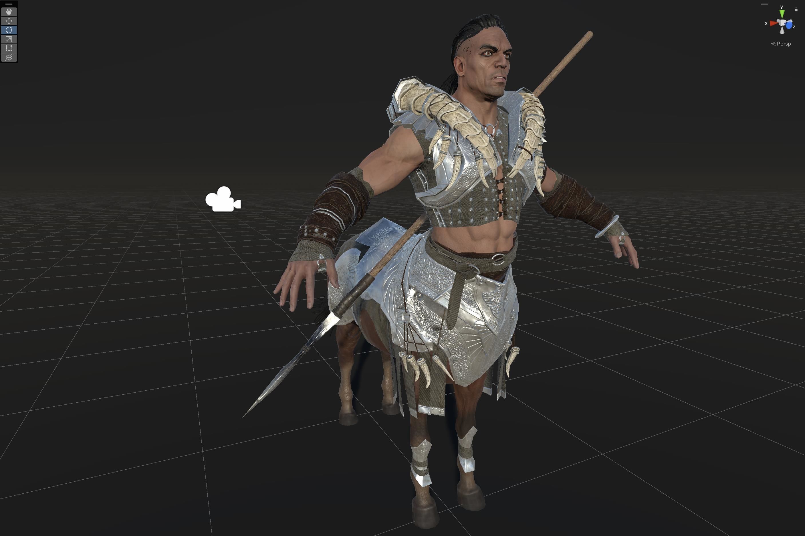 Centaur  Low-poly 3D model_40