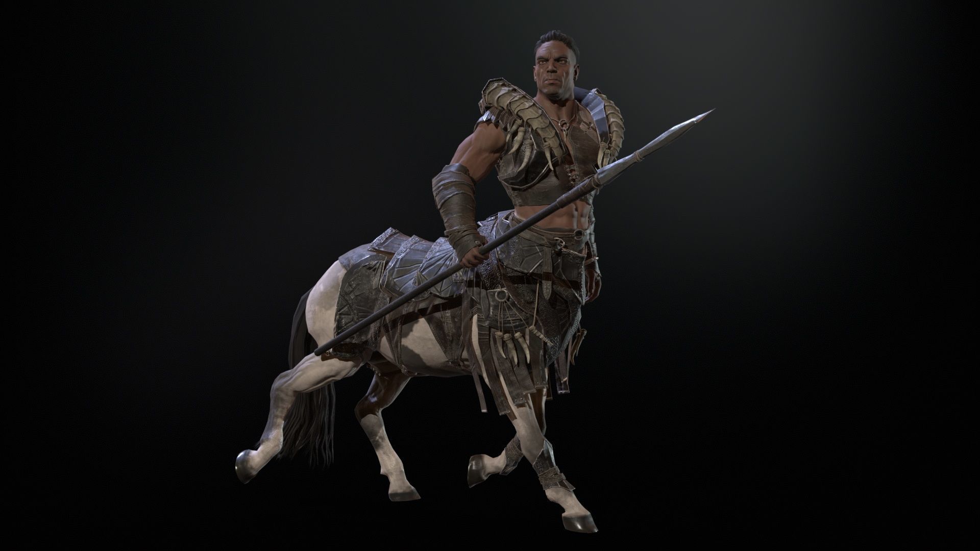 Centaur  Low-poly 3D model_24