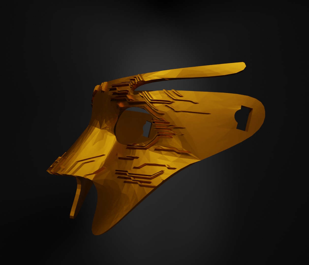 Robot Electronic Face Mask Robot Prom Helloween Face Mask 3D print model_14