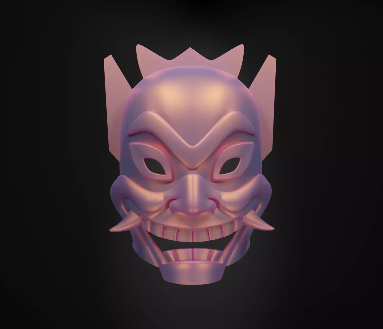 Blue Spirit Face Mask Spawn Prom Helloween Face Mask 3D print model