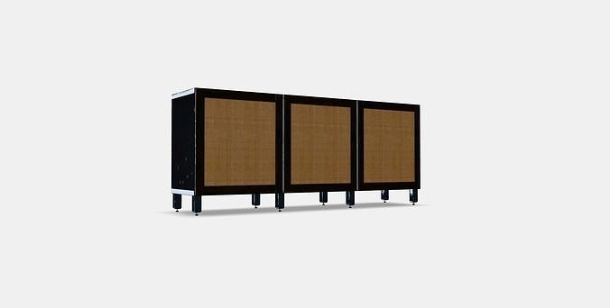 BESTA Storage combination with doors 76 Low-poly 3D model
