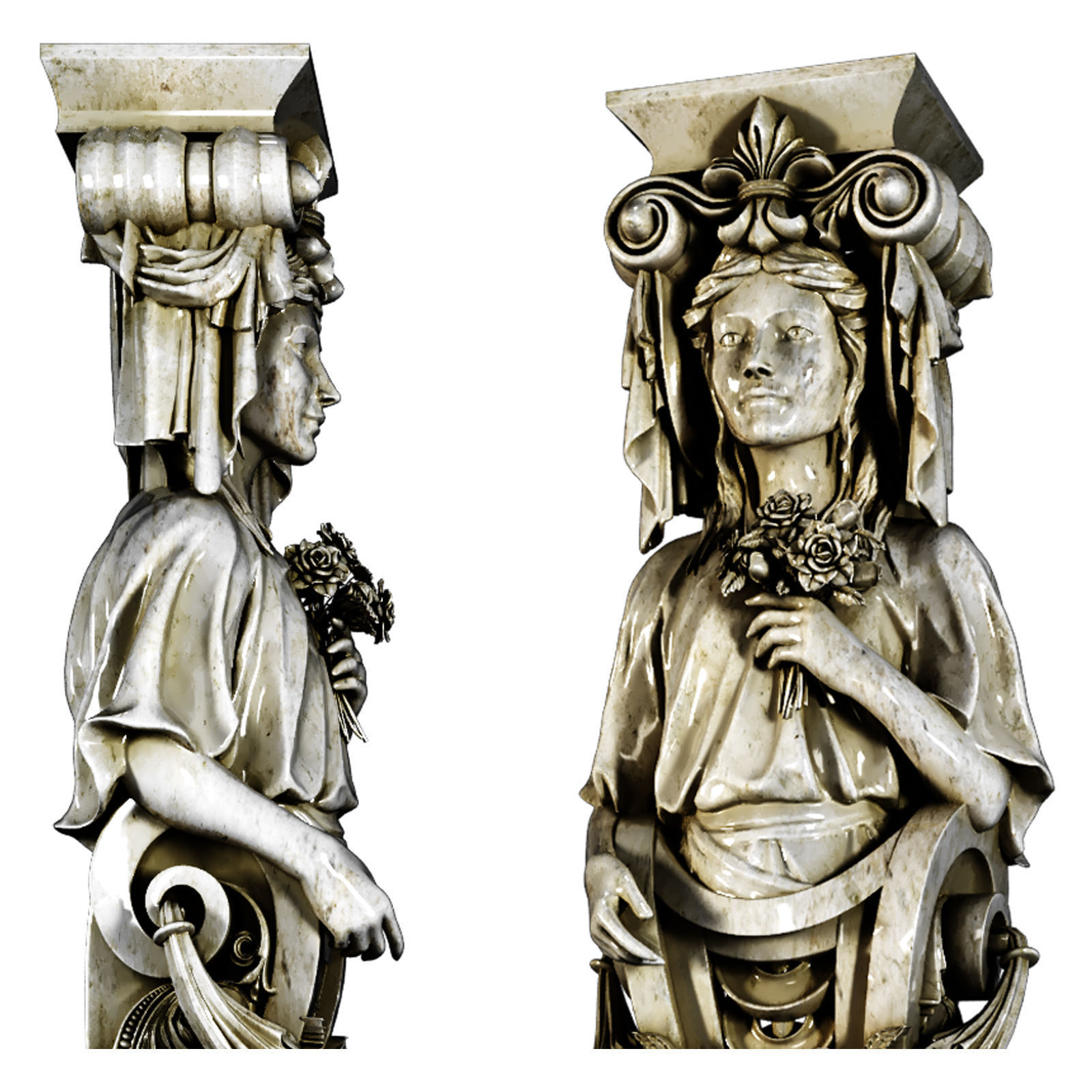 Statue Bracket 3D model_1