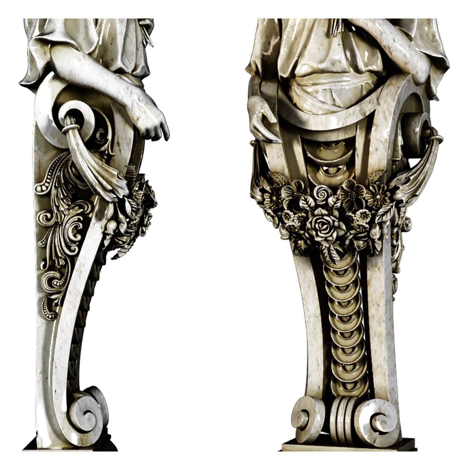 Statue Bracket 3D model_2
