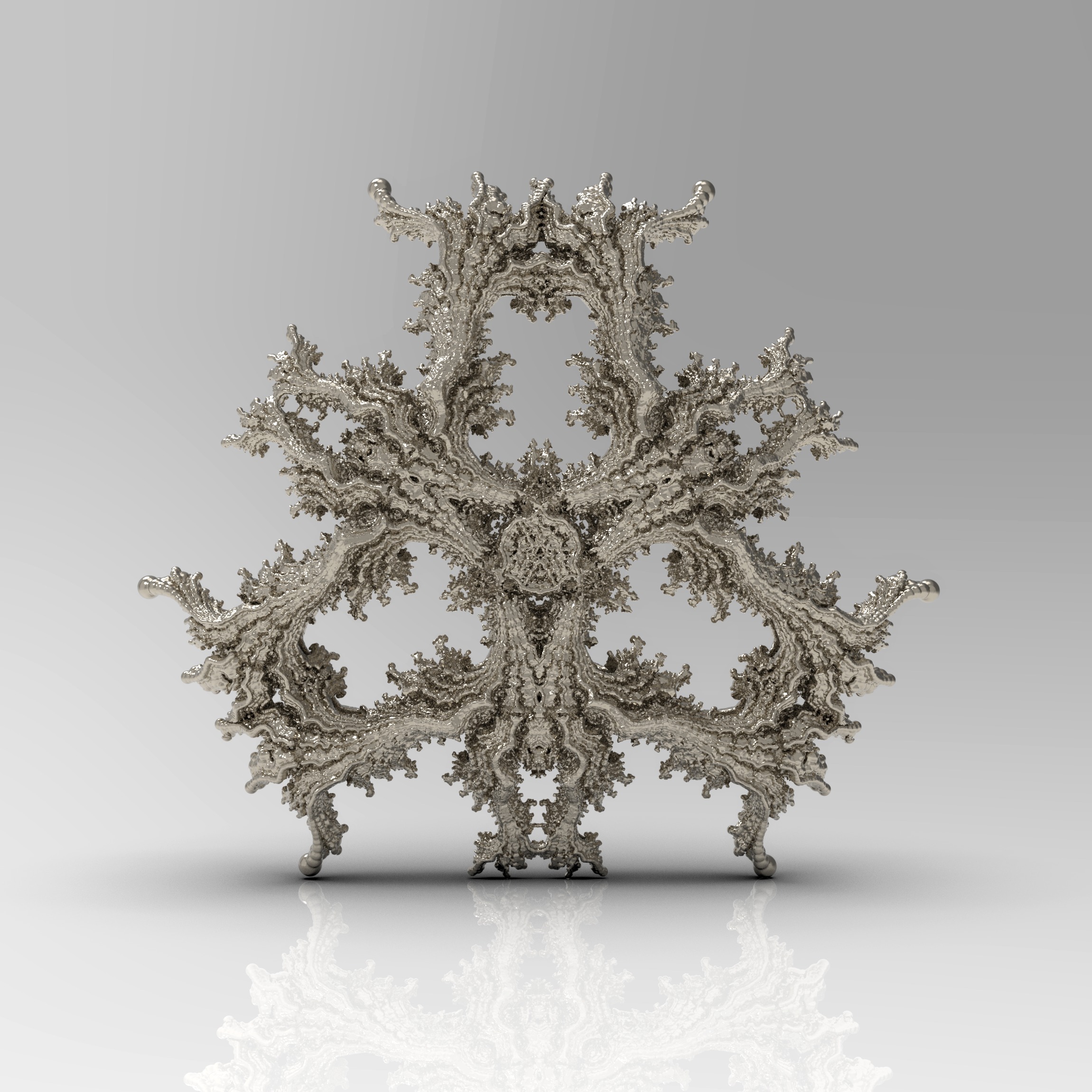 Fractal Kleinian - 3Fold Symmetry 3D print model_1