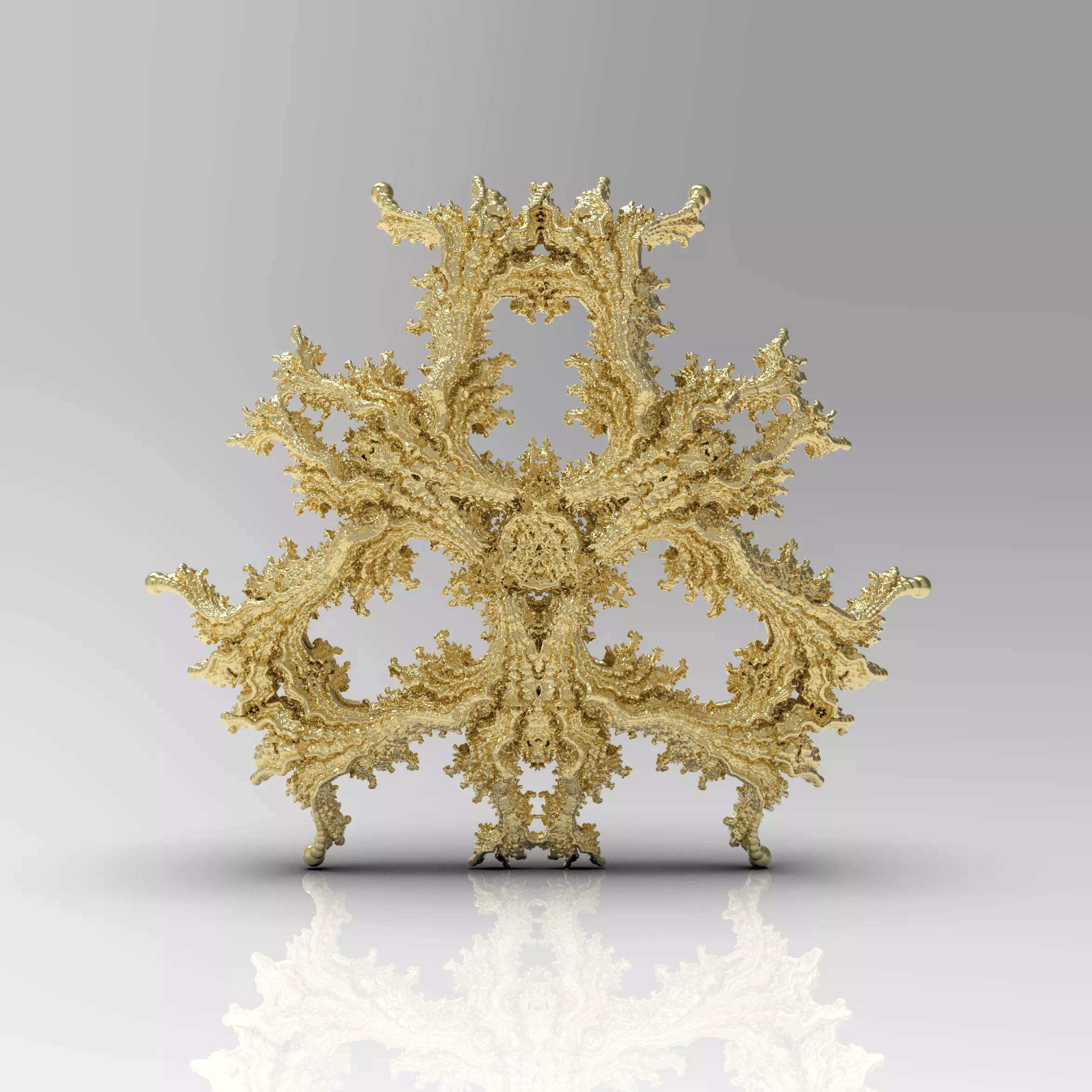 Fractal Kleinian - 3Fold Symmetry 3D print model_0