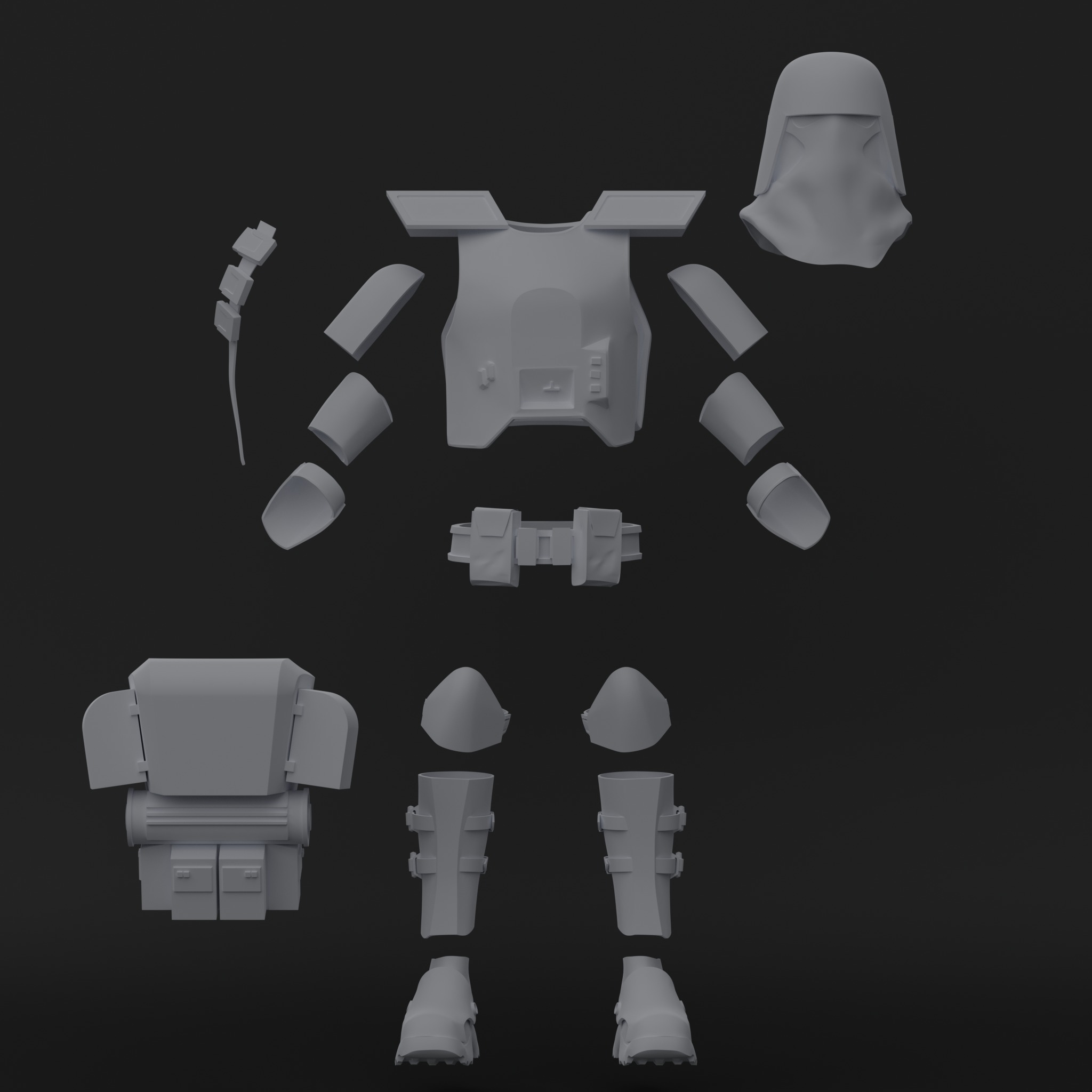 Clone Galactic Marines - 21st Nova Corps - One12 - STL files  3D print model_3