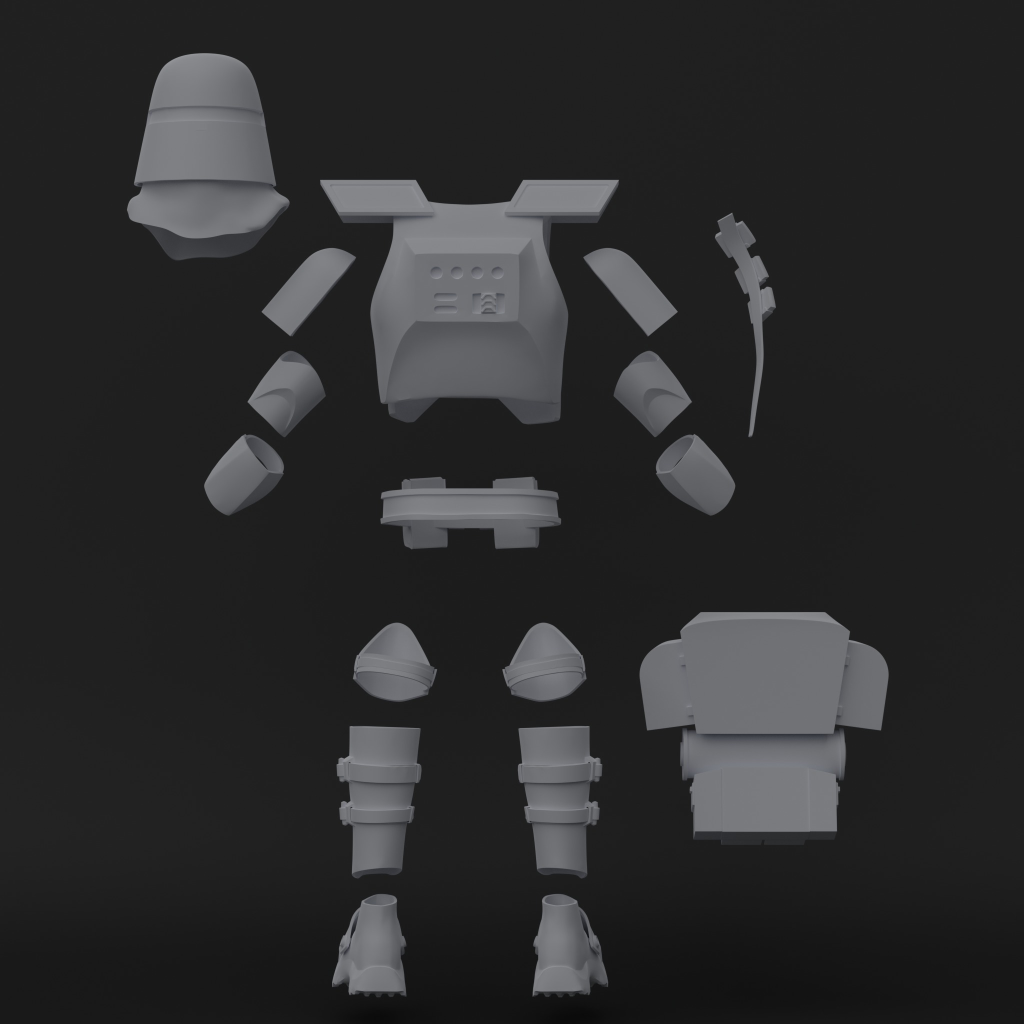 Clone Galactic Marines - 21st Nova Corps - One12 - STL files  3D print model_4