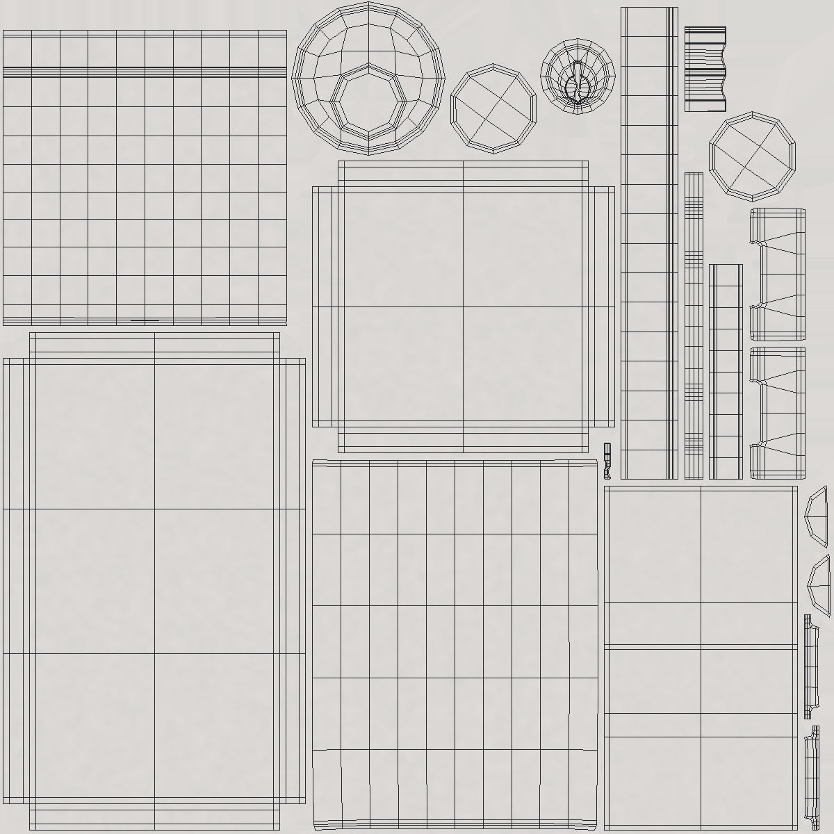 Tumalo Nickel Square Deadbolt 3D model_9