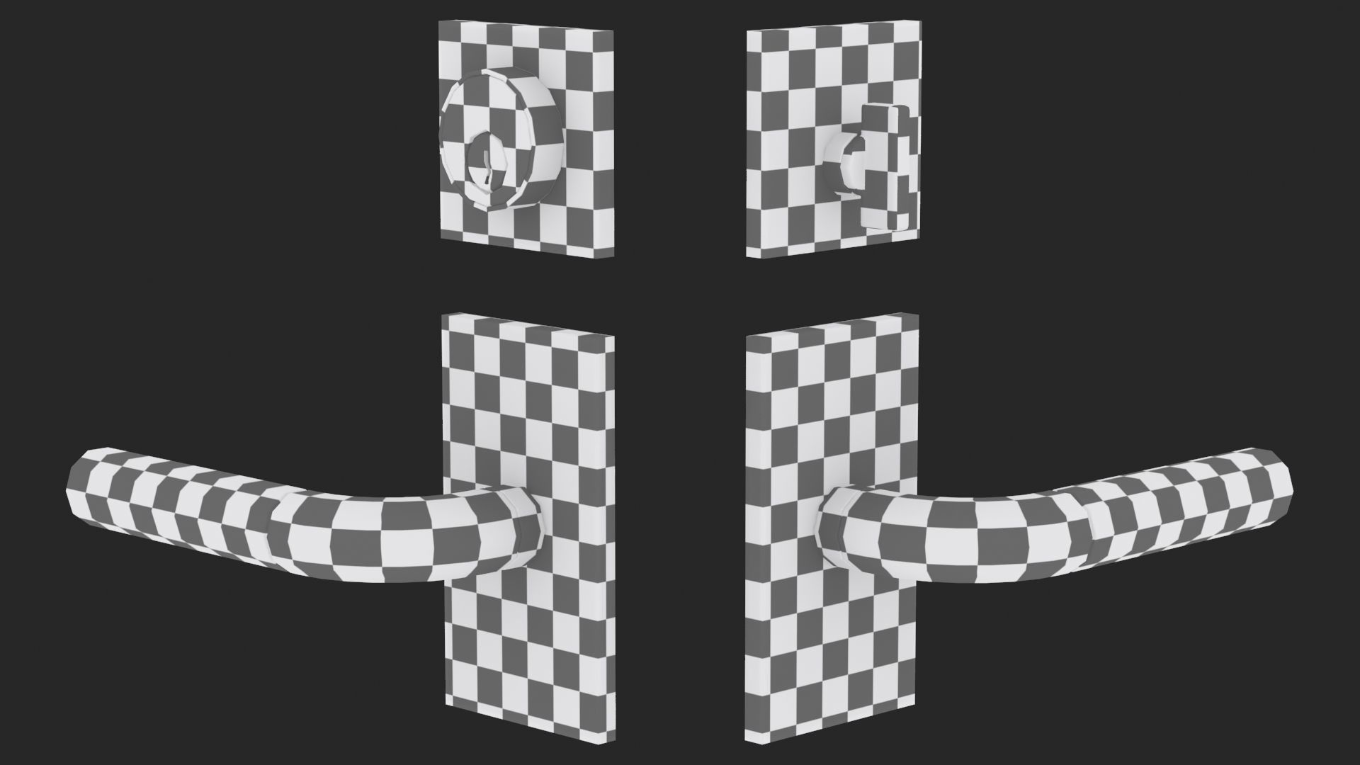 Tumalo Nickel Square Deadbolt 3D model_6