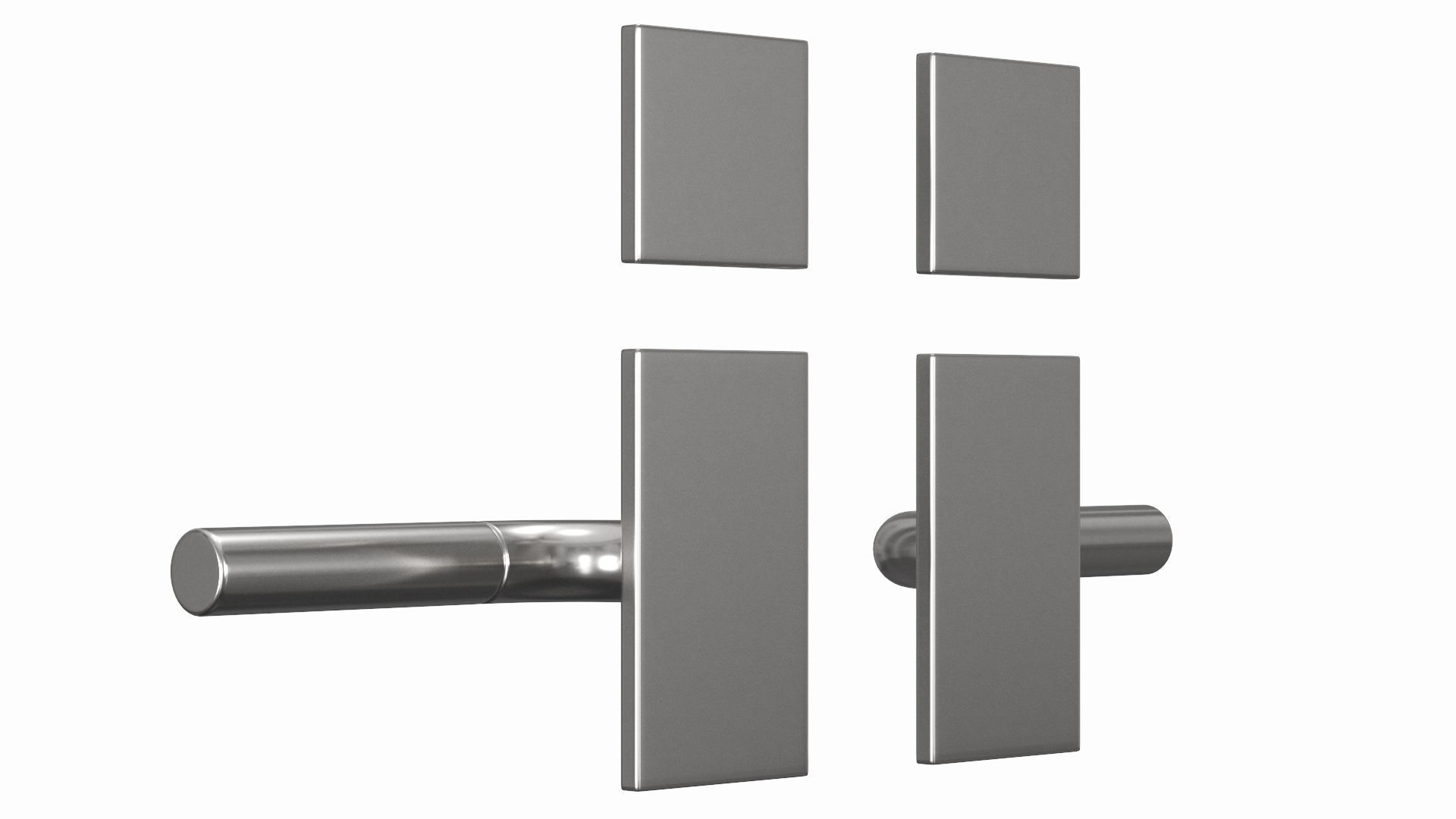 Tumalo Nickel Square Deadbolt 3D model_5