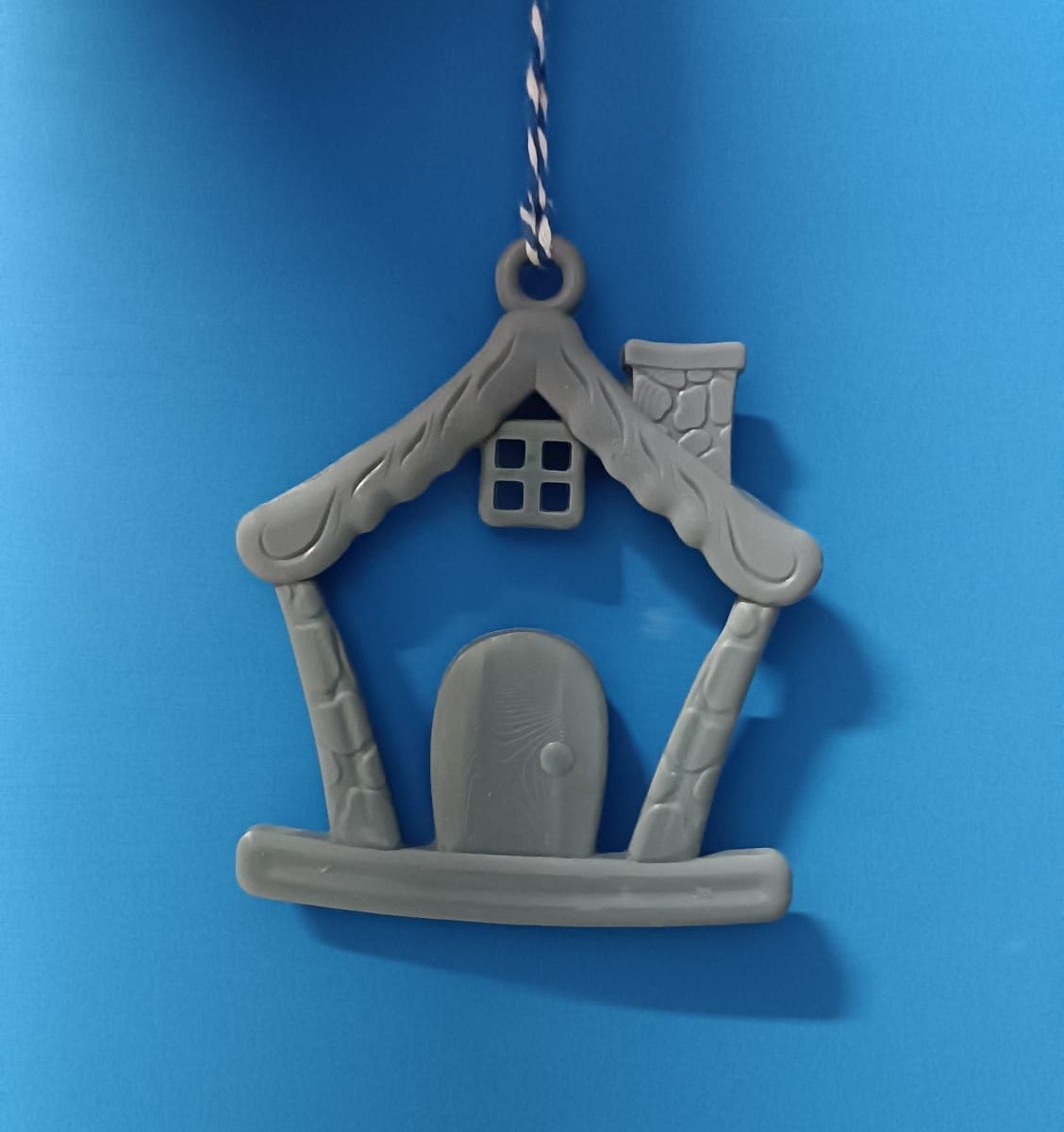Christmas  pendant House Ornament Low and High Resolution 3D print model_2
