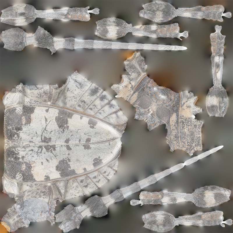 Longhorn Beetle Cerambycidae Low-poly 3D model_14