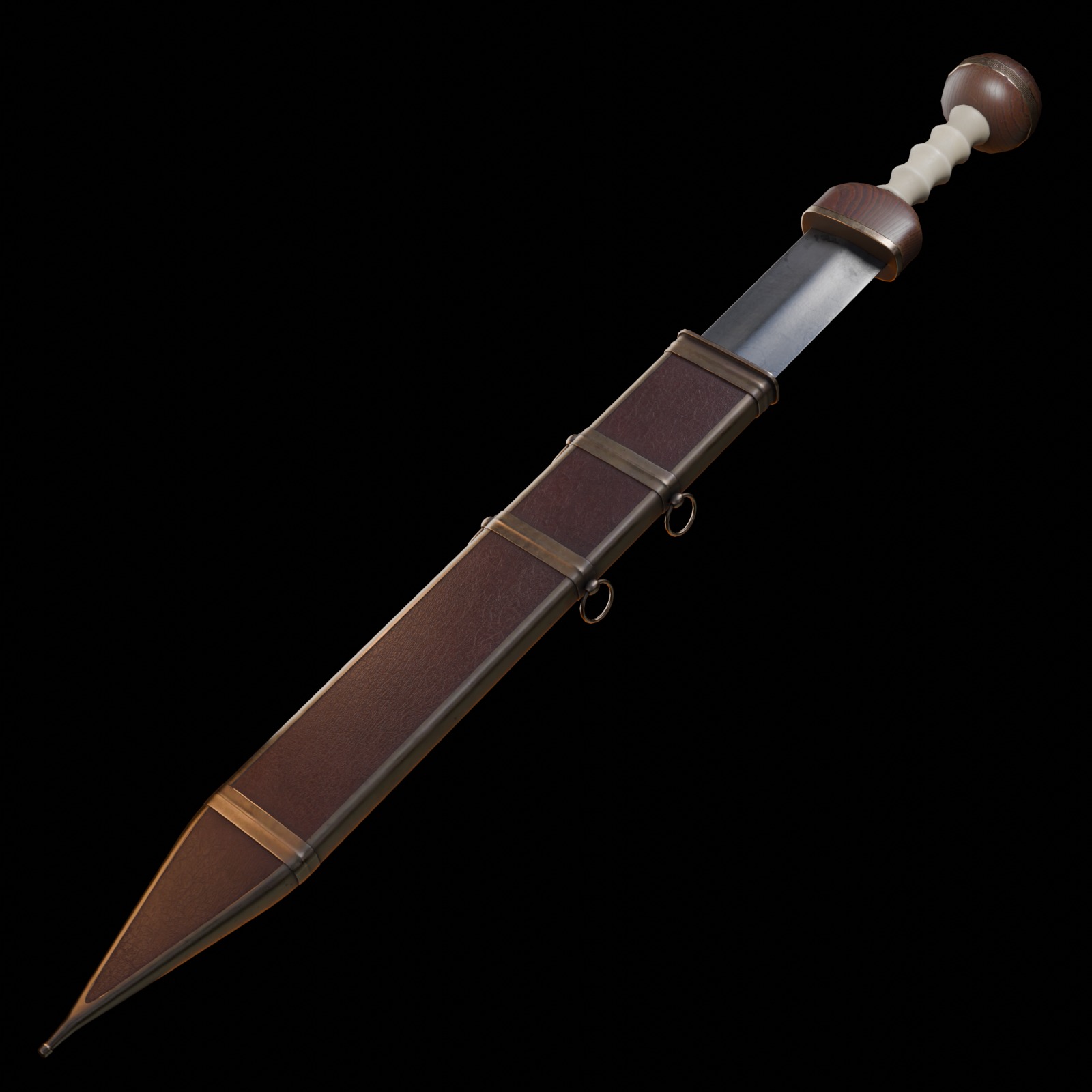 Gladius Low-poly 3D model_6