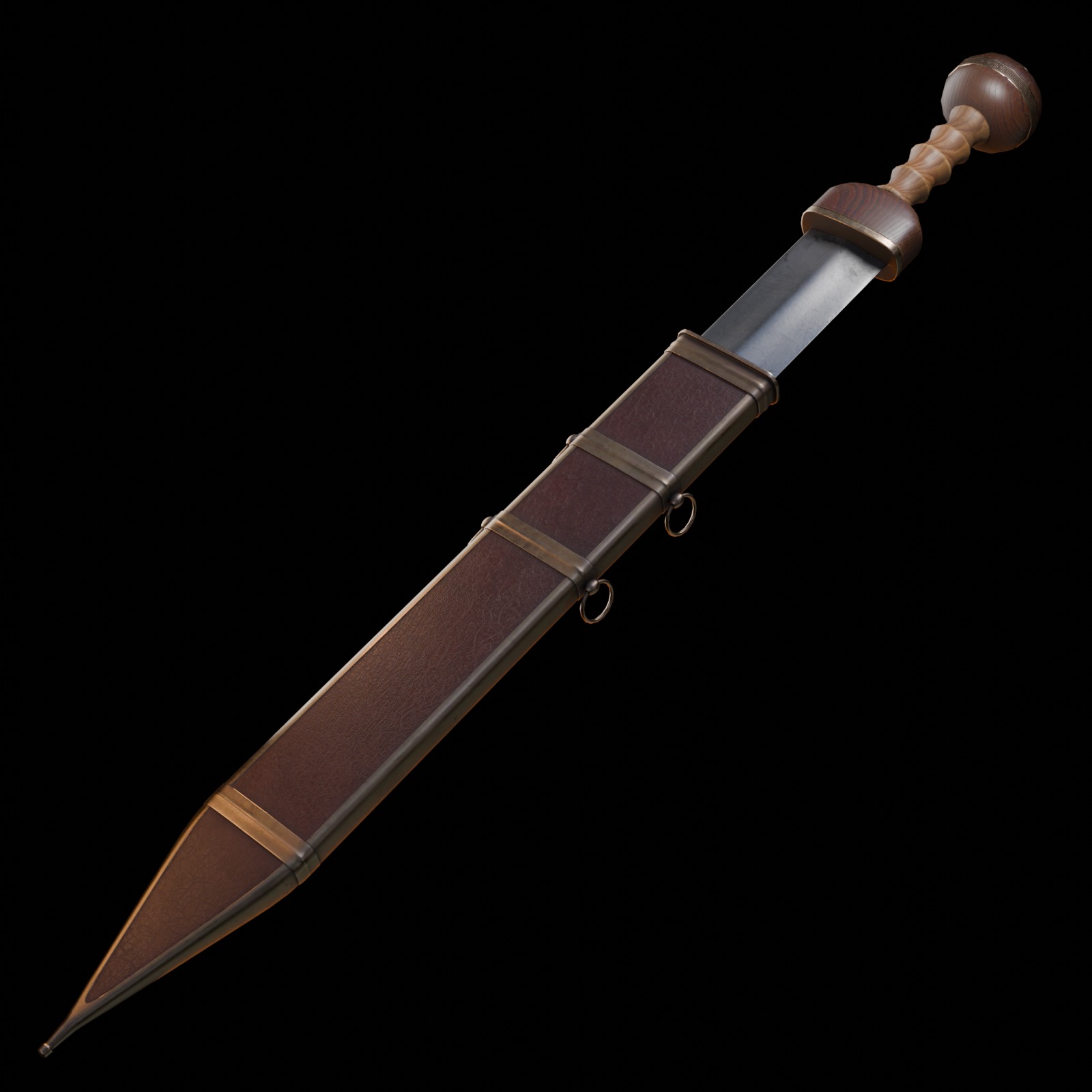 Gladius Low-poly 3D model_7
