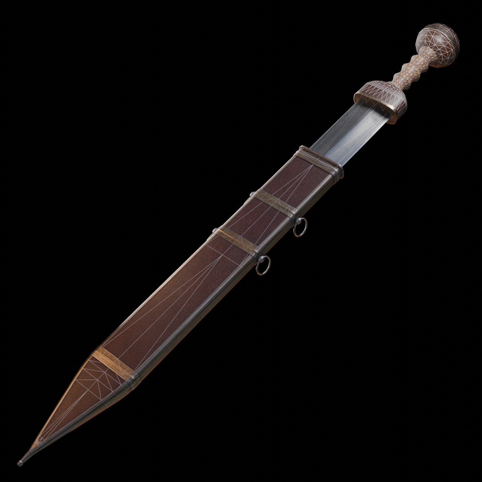 Gladius Low-poly 3D model_8