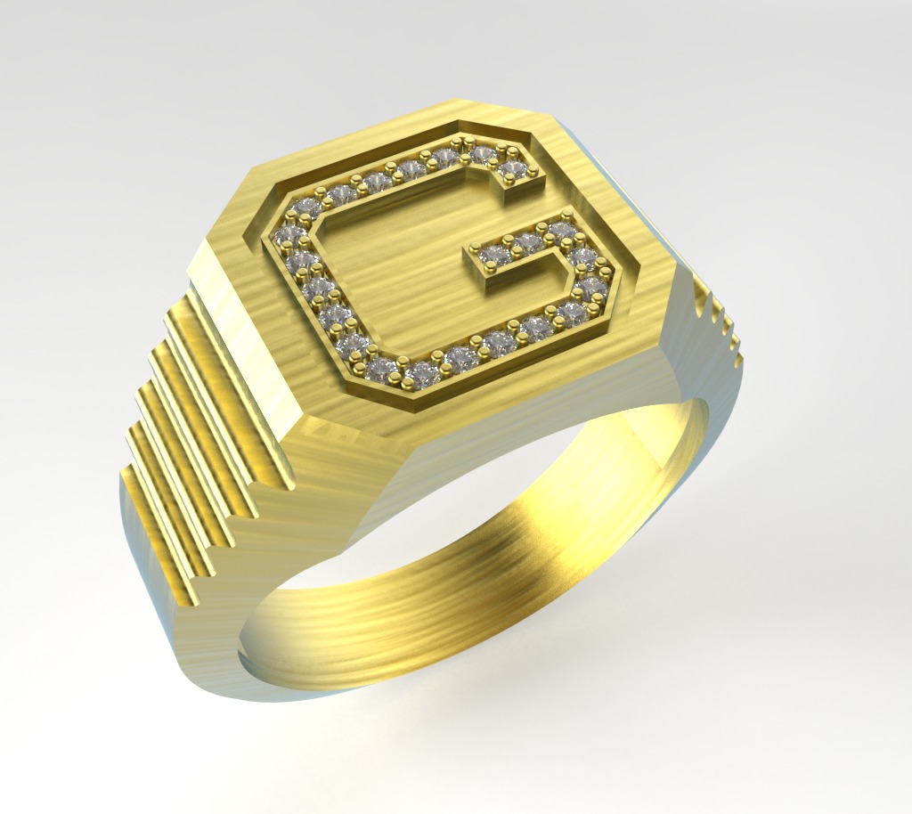 Ring G 3D print model_1