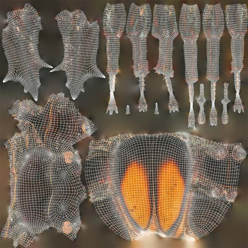 Lucanus Cervus Stag Beetle Low-poly 3D model_14