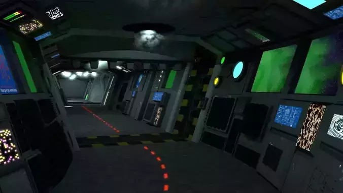 Sci-fi corridors construction kit