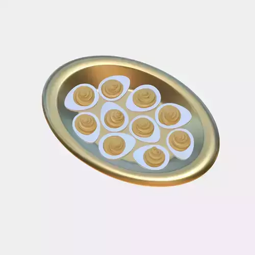 Deviled Eggs Christmas Tree Ornament 3D print model